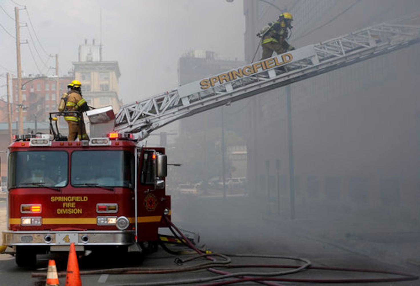 Fire at the Crowell-Collier Building