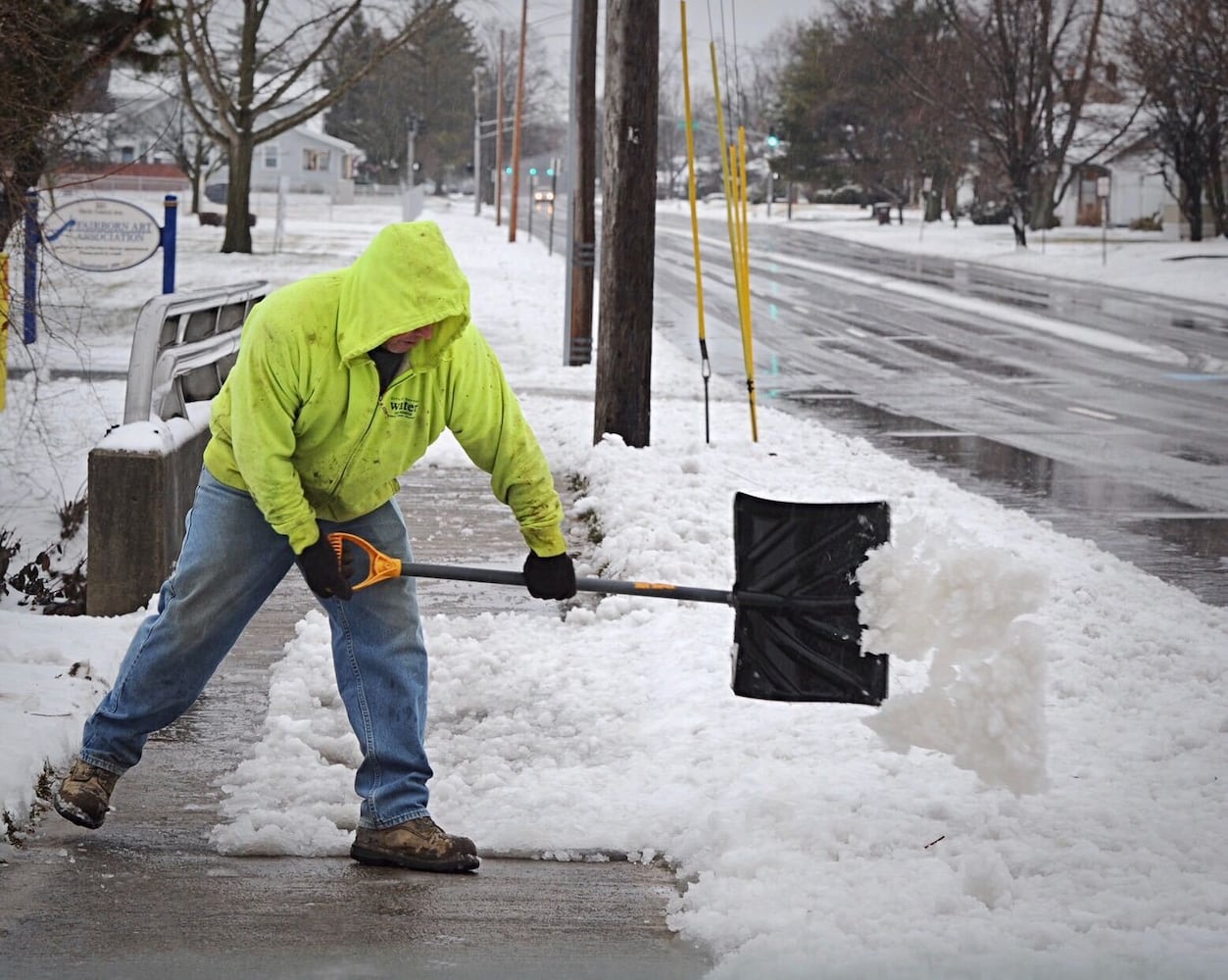 PHOTOS: First heavy snowfall of the season hits the Miami Valley