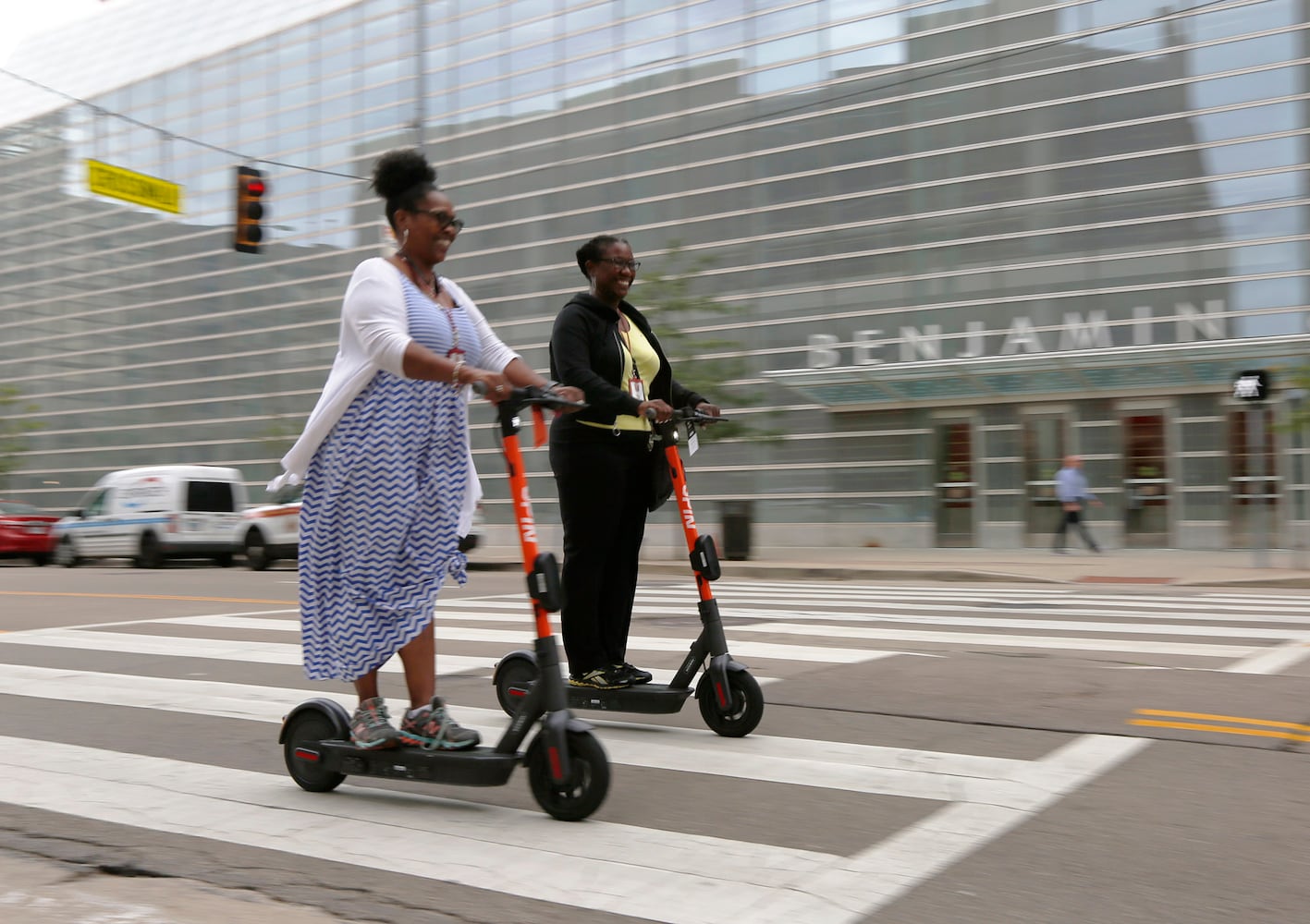 PHOTOS: Scooters hit the streets of downtown Dayton