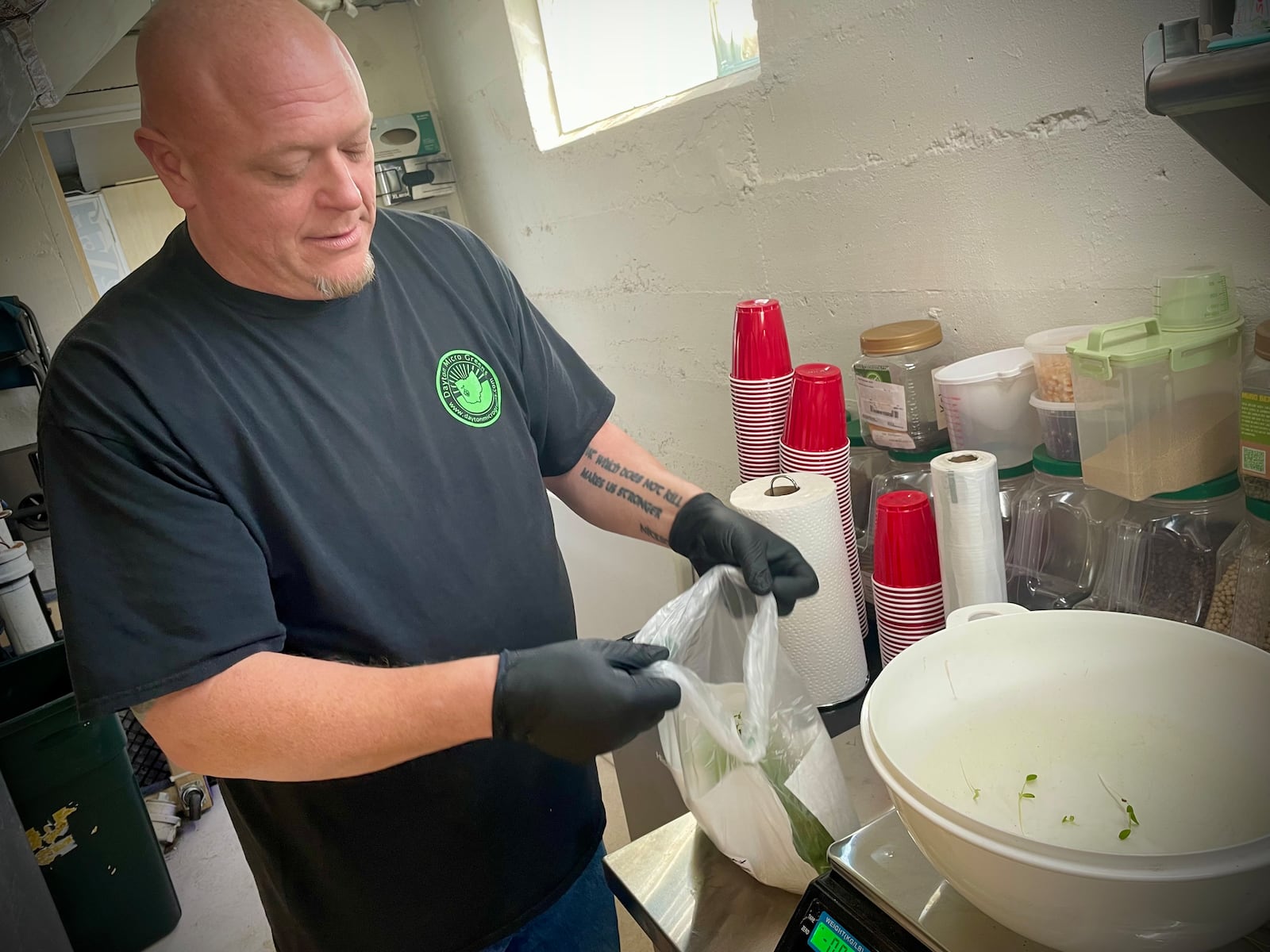 Dayton Microgreens, which started in founder Mark Tarziers' garage, has now expanded to a brick-and-mortar location on Wayne Avenue. NATALIE JONES/STAFF