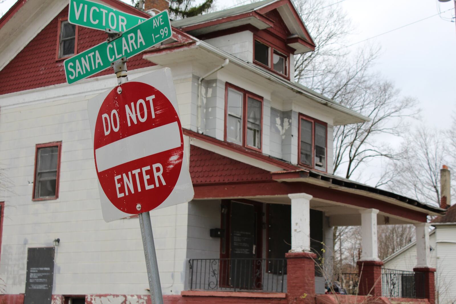 The Santa Clara neighborhood once had the highest percentage of vacant structures in Dayton. In 2016, more than one in three structures are empty. CORNELIUS FROLIK /STAFF