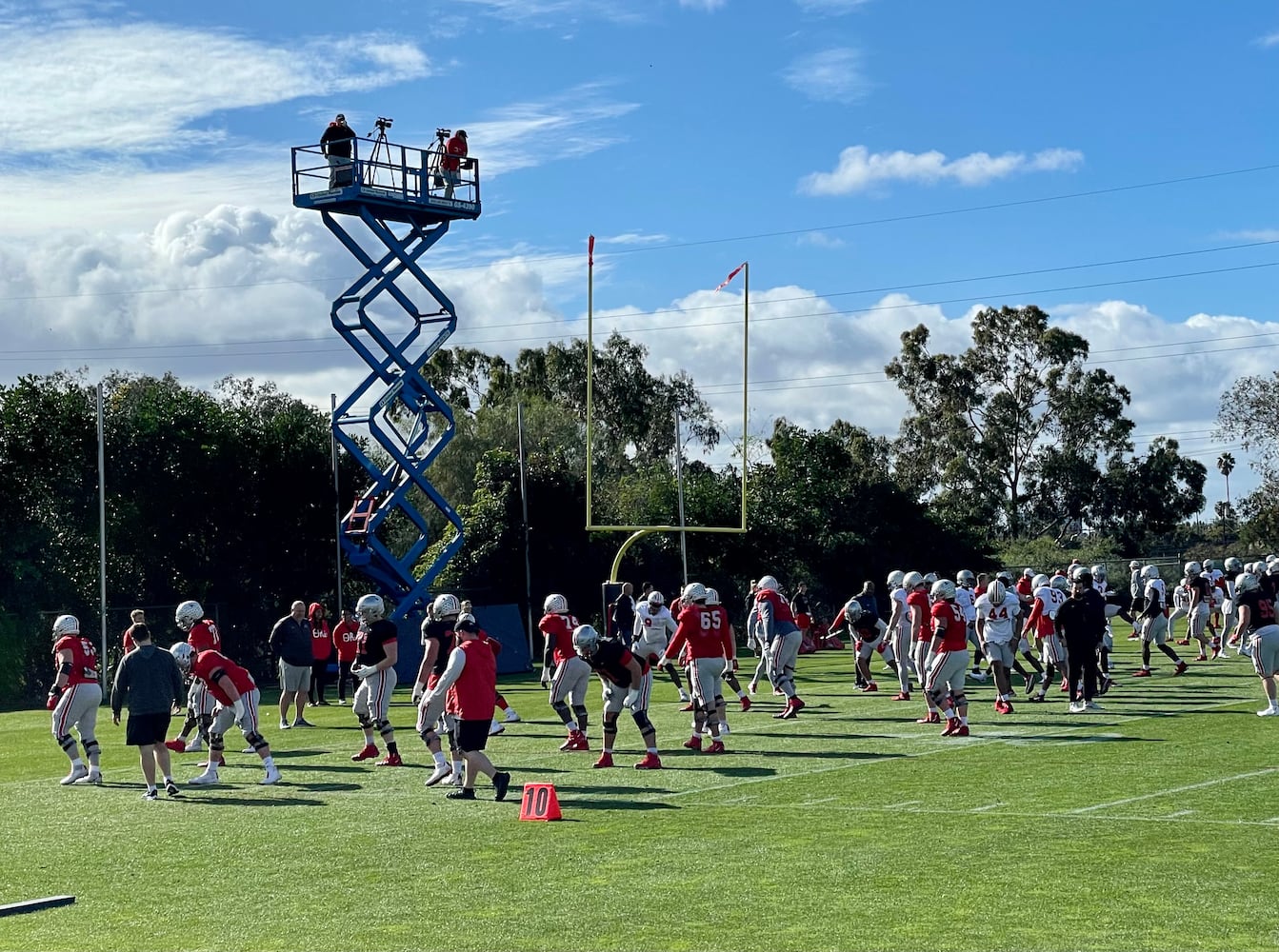 Ohio State Football Rose Bowl Practice