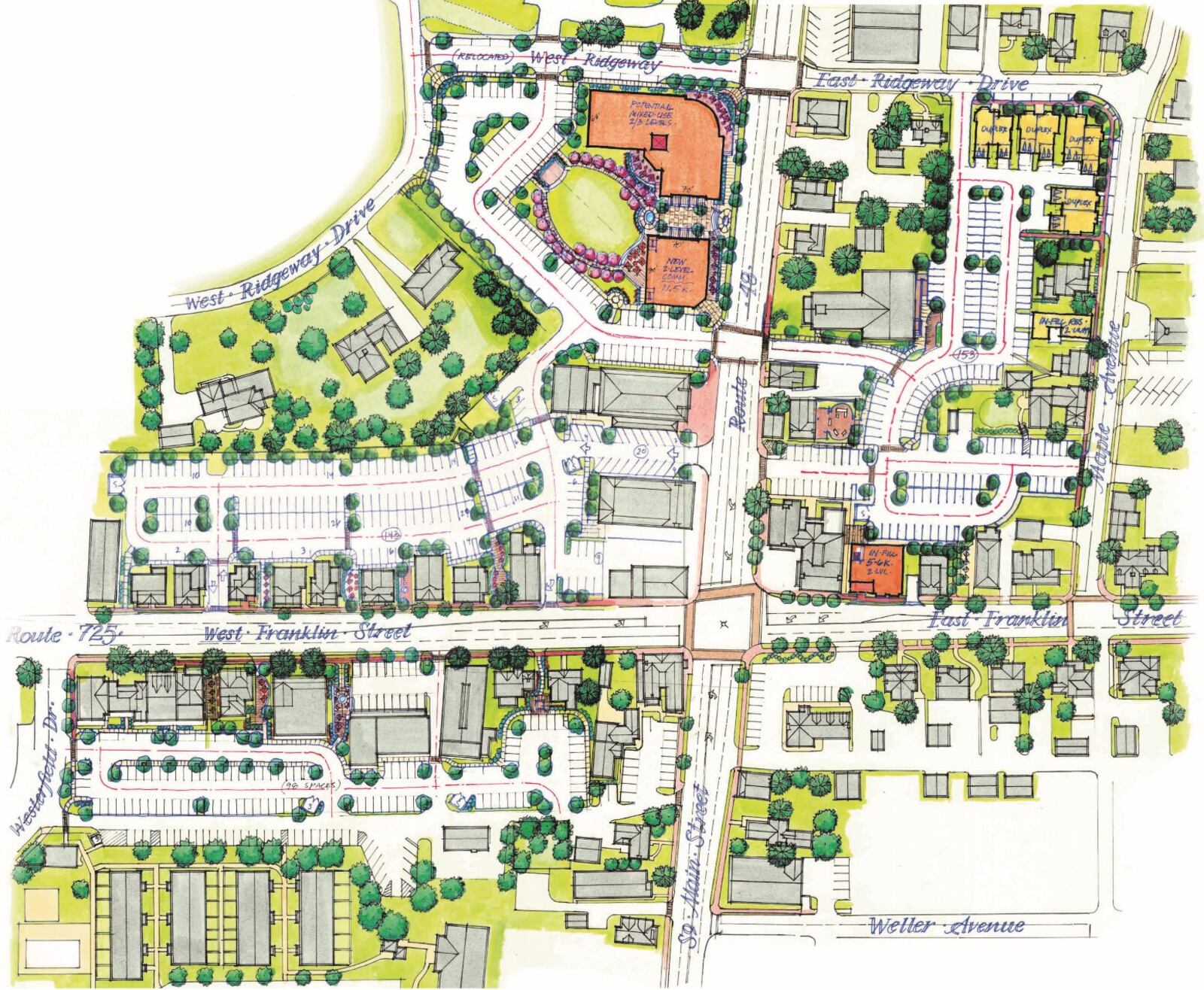 This illustration shows the current intersection layout. CONTRIBUTED