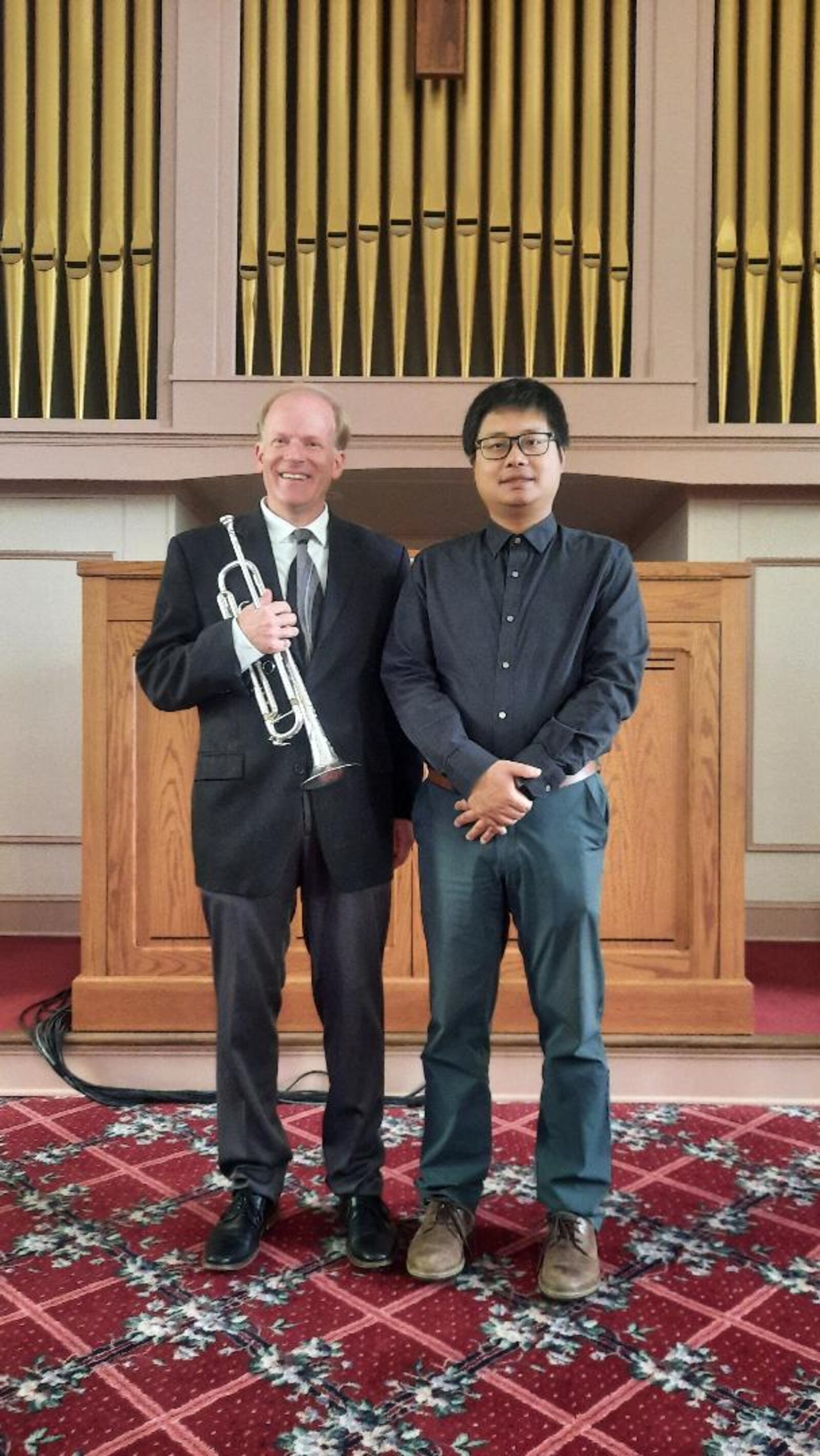 Chris Braun, trumpet, and Dr. Nanyi Qiang, piano, will play Paul Hindemith’s "Sonata for Trumpet and Piano" for the Dayton Music Club on Sunday, Sept. 15 at Epiphany Lutheran Church. CONTRIBUTED