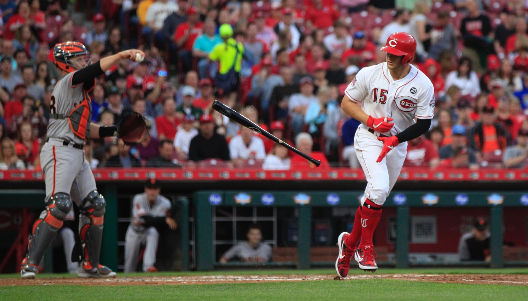 Photos: Nick Senzel makes big-league debut with Reds