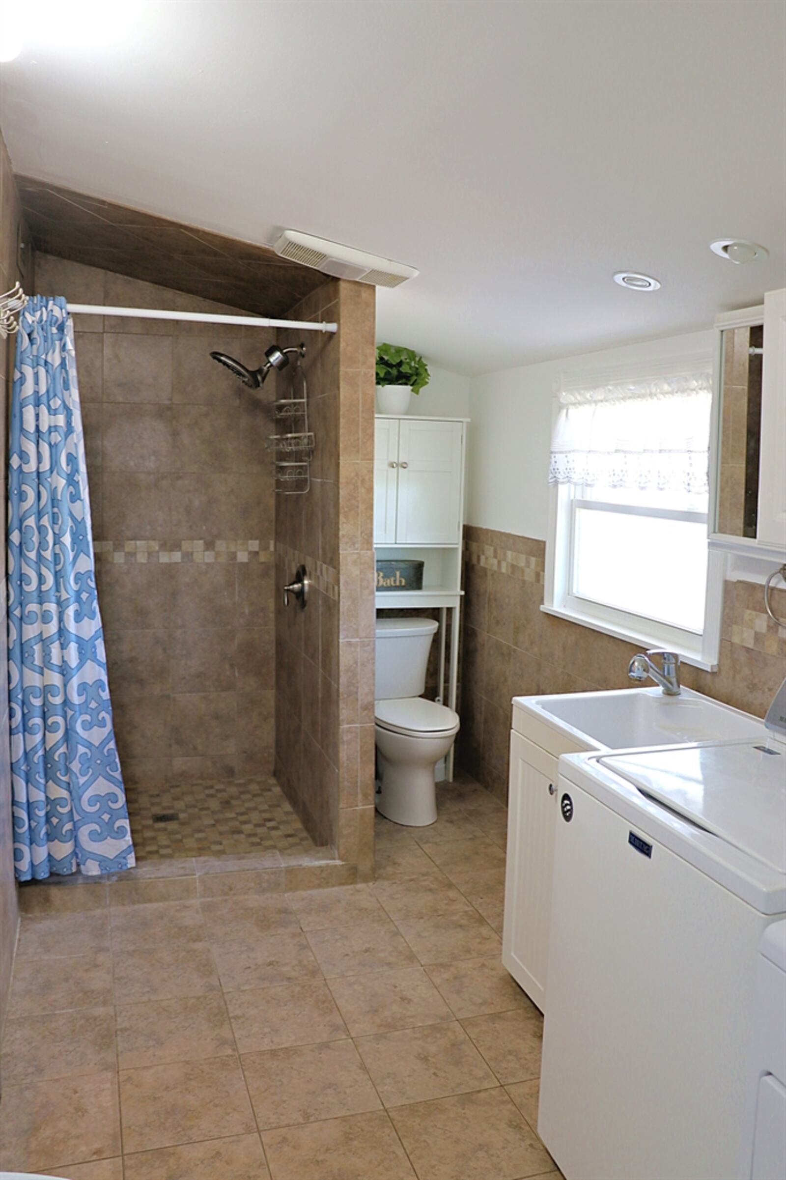 The home features two updated bathrooms.