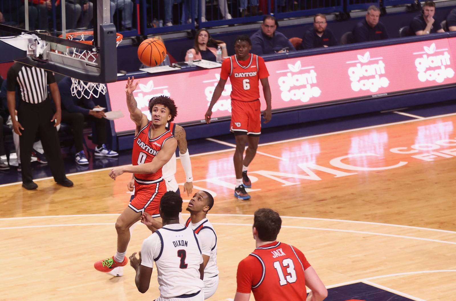 Dayton's Javon Bennett shoots against Duquesne on Friday, Jan. 12, 2024, at the UPMC Cooper Fieldhouse in Pittsburgh. David Jablonski/Staff