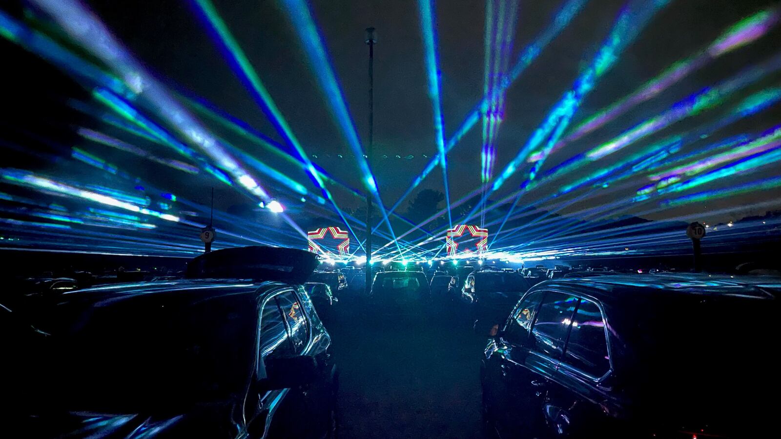 A drive-in laser light show is coming to the Montgomery County Fairgrounds Sept. 9 -12.