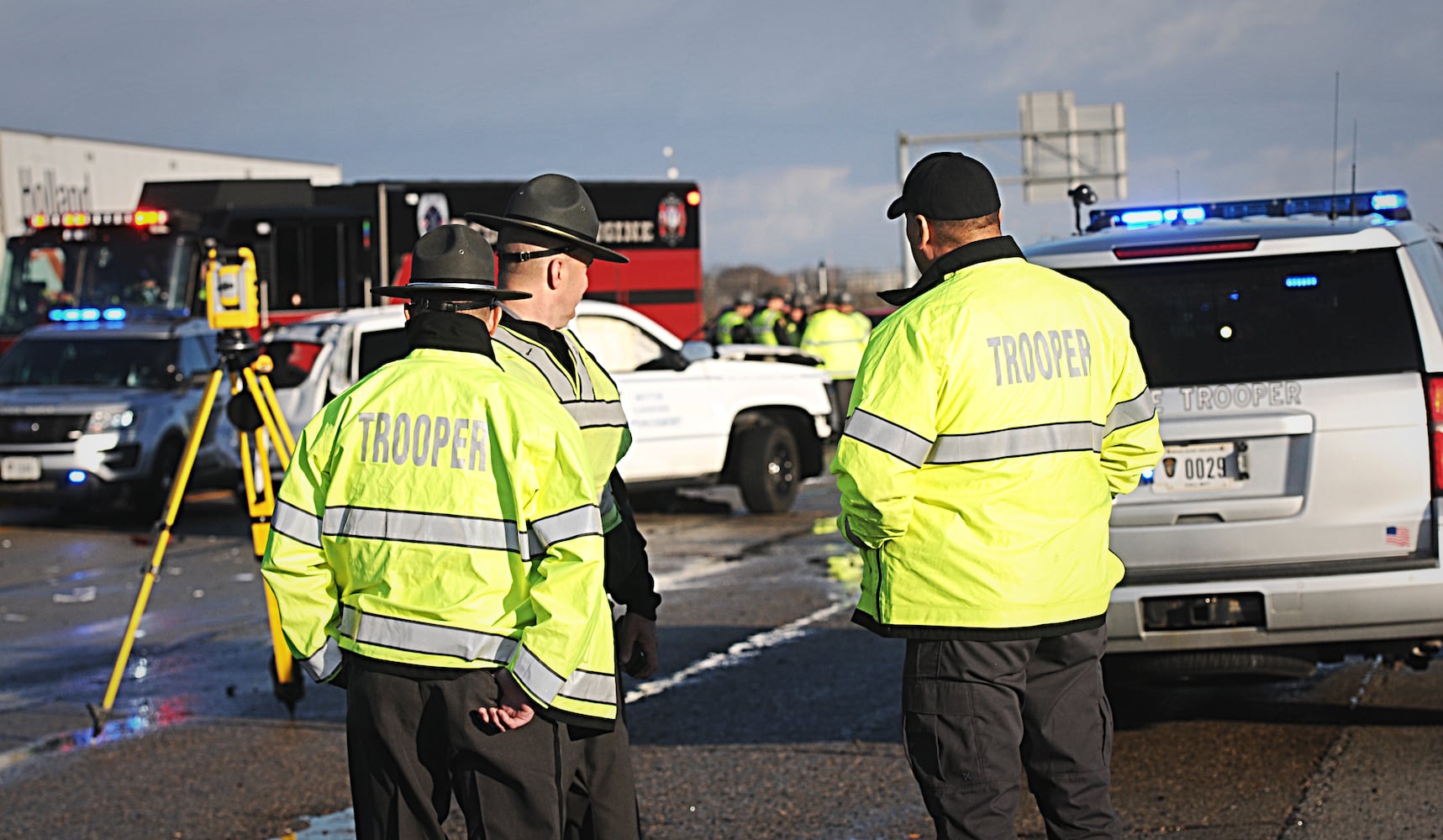 PHOTOS: OSP employee killed in I-75 crash in Troy