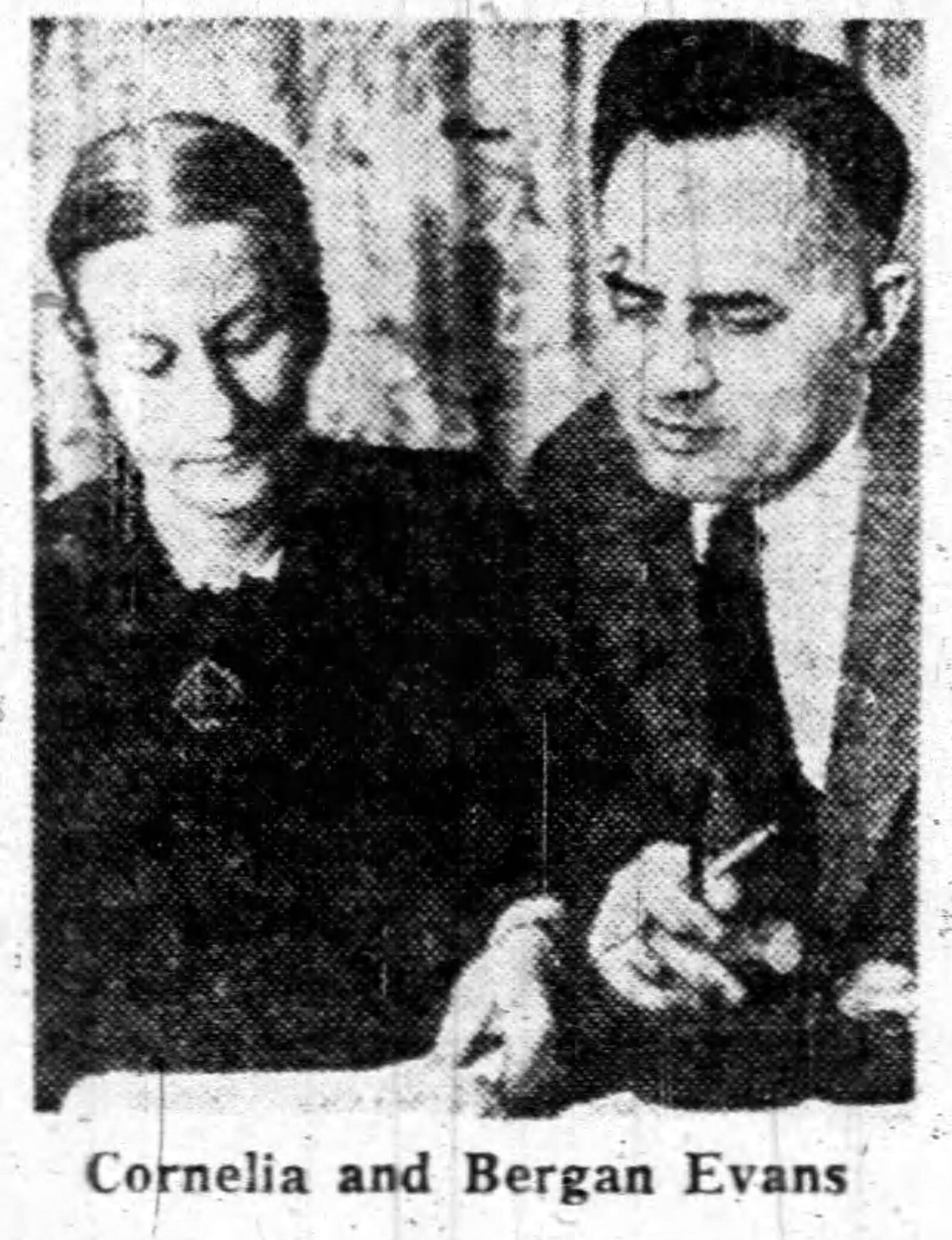 Evans co-wrote a book, A Dictionary of Contemporary American Usage, with his sister Cornelia. The book, which took them 10 years to write, inspired his television show, The Last Word. DAYTON DAILY NEWS ARCHIVES