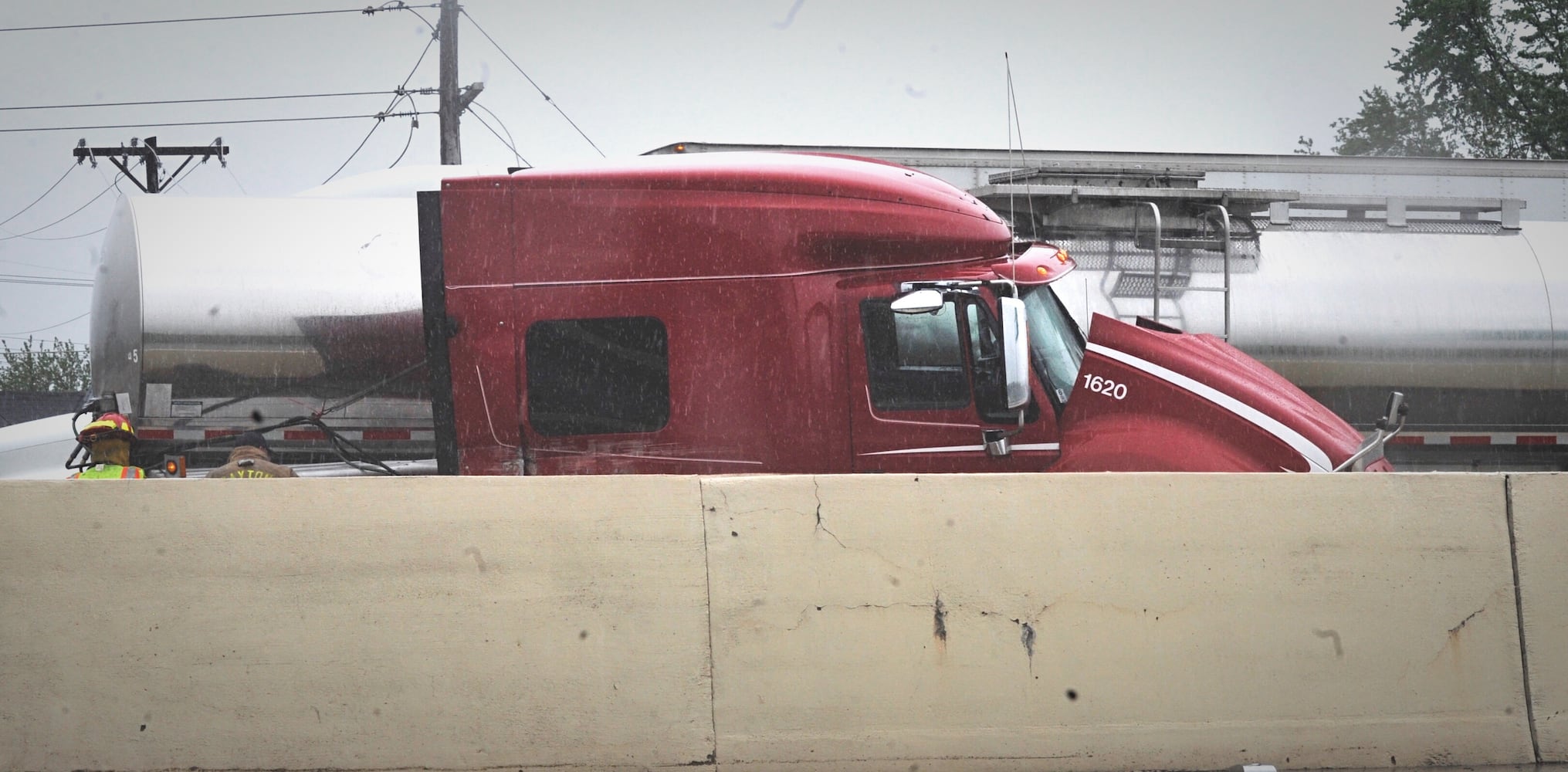 PHOTOS: Semi jackknifes on I-75 north near state Route 4