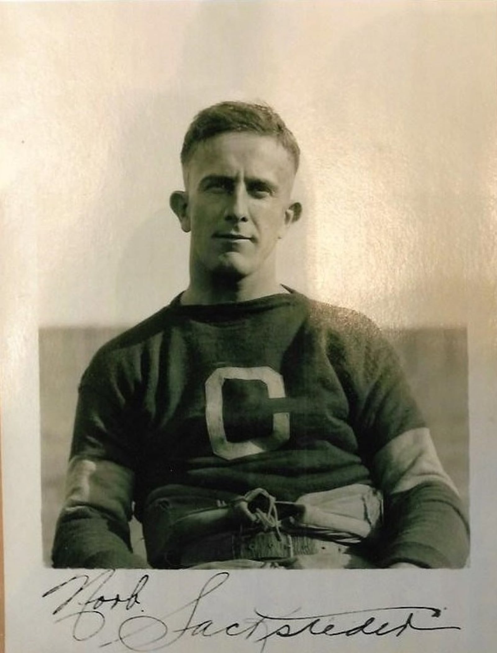 Norb Sacksteder was was the starting halfback and start of the NFL champion Canton Bulldogs in 1922. CONTRIBUTED