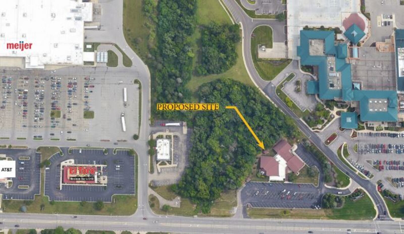 Wawa is seeking approval to build a new location at 9100 N. Main St. in Englewood, west of the Miami Valley Hospital North Campus. CONTRIBUTED