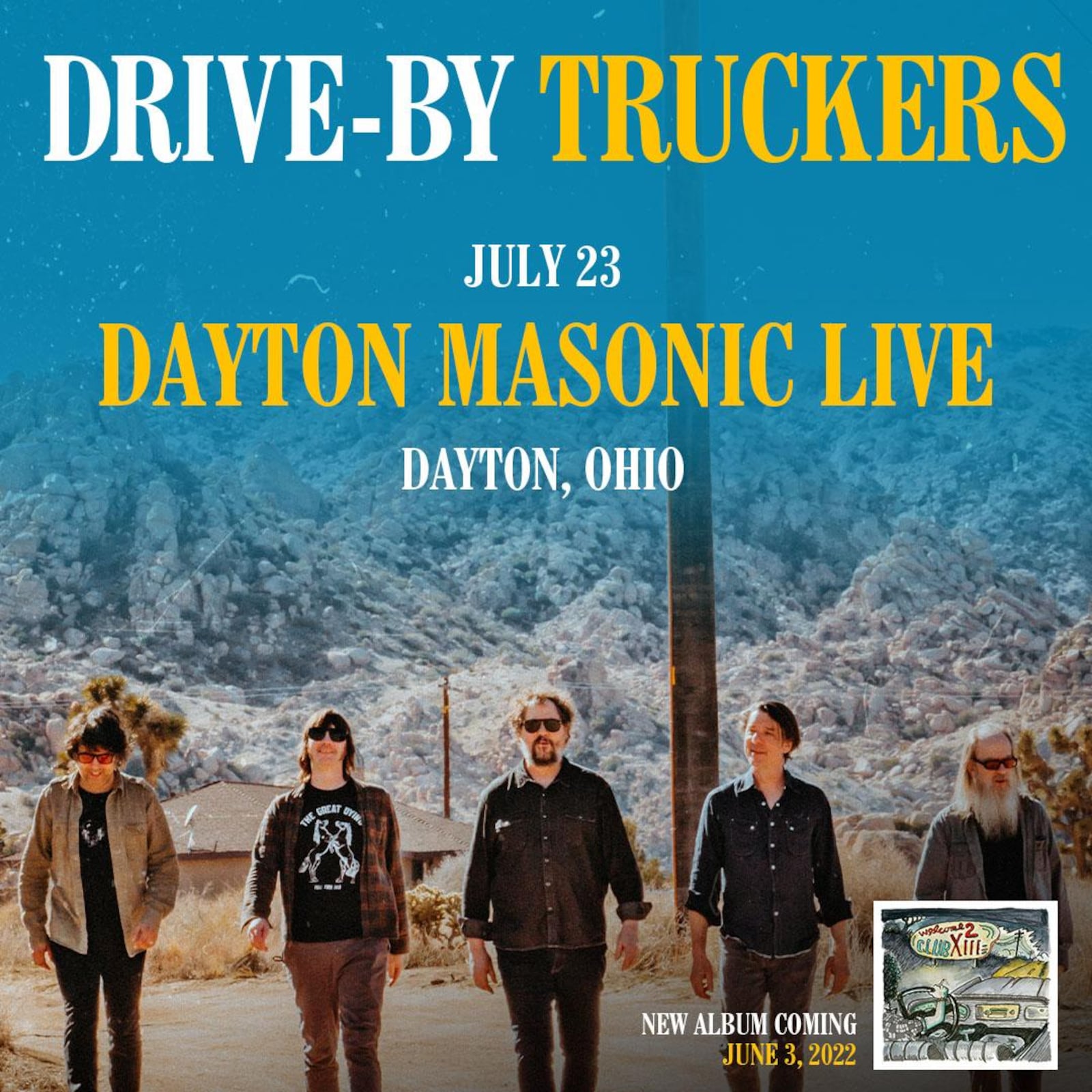 Dayton Masonic Live hosts rock band Drive-By Truckers on July 23. CONTRIBUTED