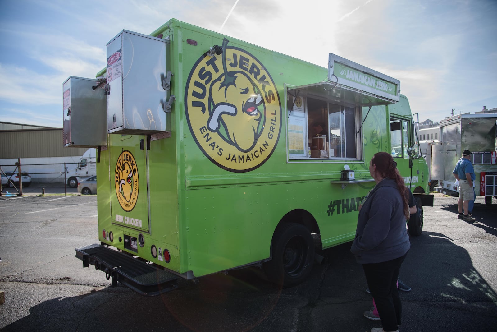 The Yellow Cab hosted its second food truck rally of the season on Friday, April 20, 2018. The food trucks featured for this rally were: El Meson, Smokinbeebeeq, Greek Street Food Truck, Son of a Biscuit, Cupzilla-Korean BBQ, Thai1On, Harvest Mobile Cuisine, Just Jerks Ena’s, ~Nacho Pig~ and The Wicked ‘Wich of Dayton. PHOTO / TOM GILLIAM PHOTOGRAPHY