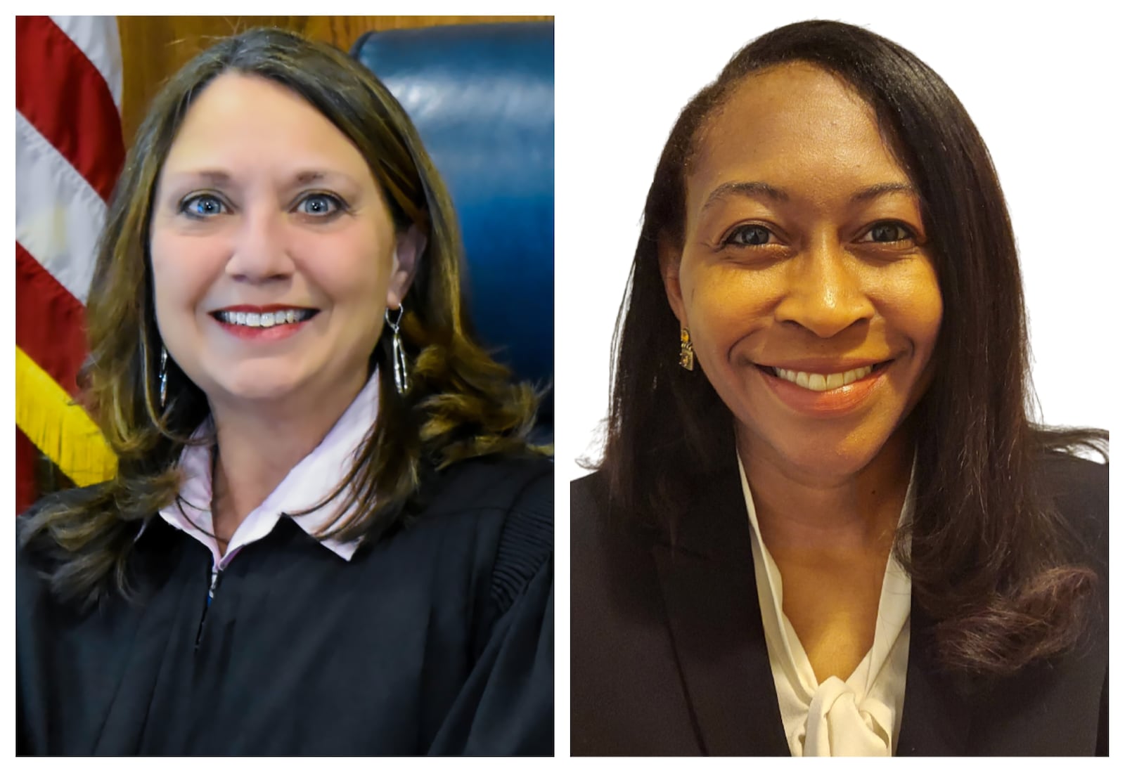 Magistrates Jennifer Petrella and Jacqueline Gaines are running for a judicial seat in the Montgomery County Domestic Relations Court. Photos provided.