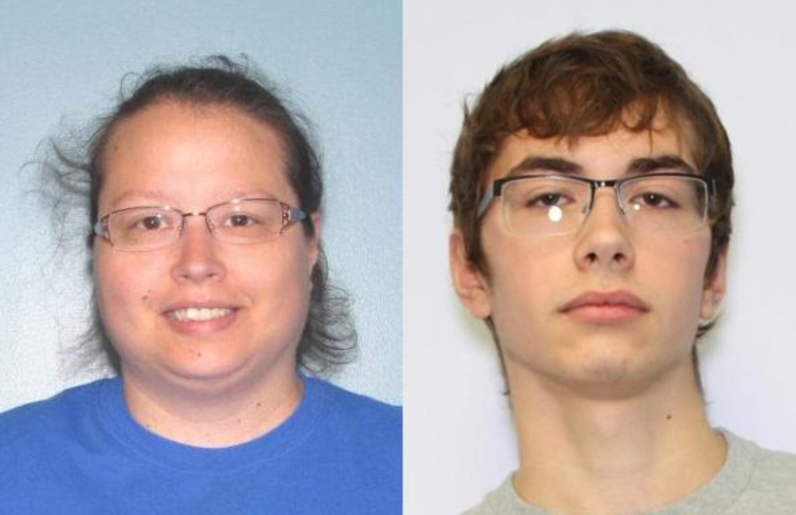 Crystal Caudill, left, was reportedly stabbed to death by her 16-year-old son, Brycen Caudill, right, according to the Logan County Sheriff's Office.