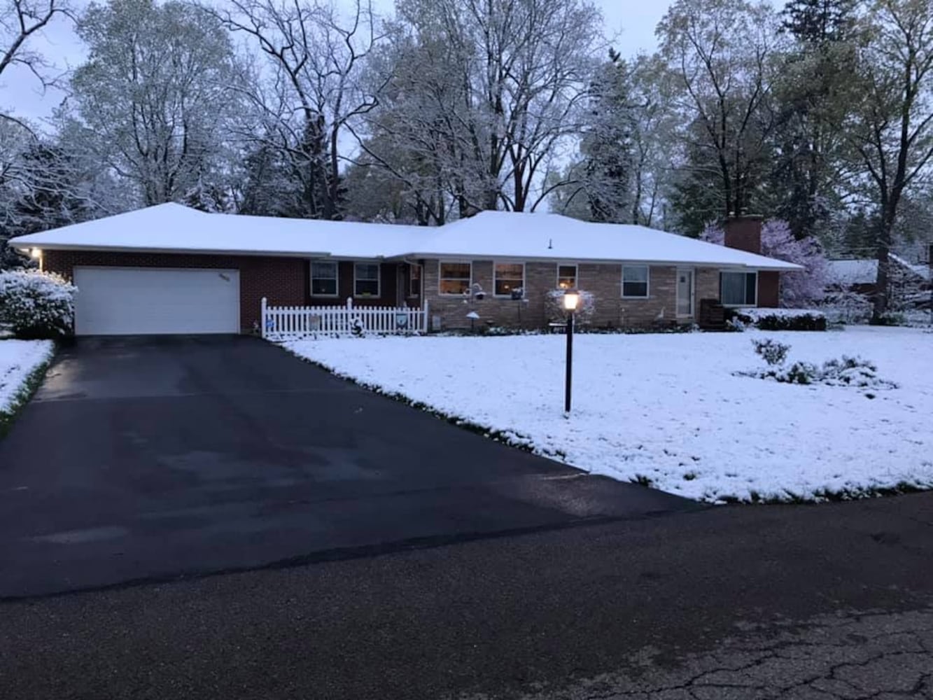 PHOTOS: Snowfall in April in the Miami Valley