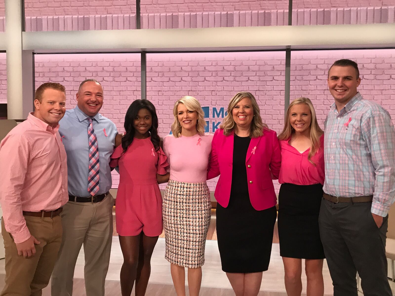 The Salazar family pictured with Megyn Kelly after their appearance Oct. 4 on Megyn Kelly TODAY. CONTRIBUTED