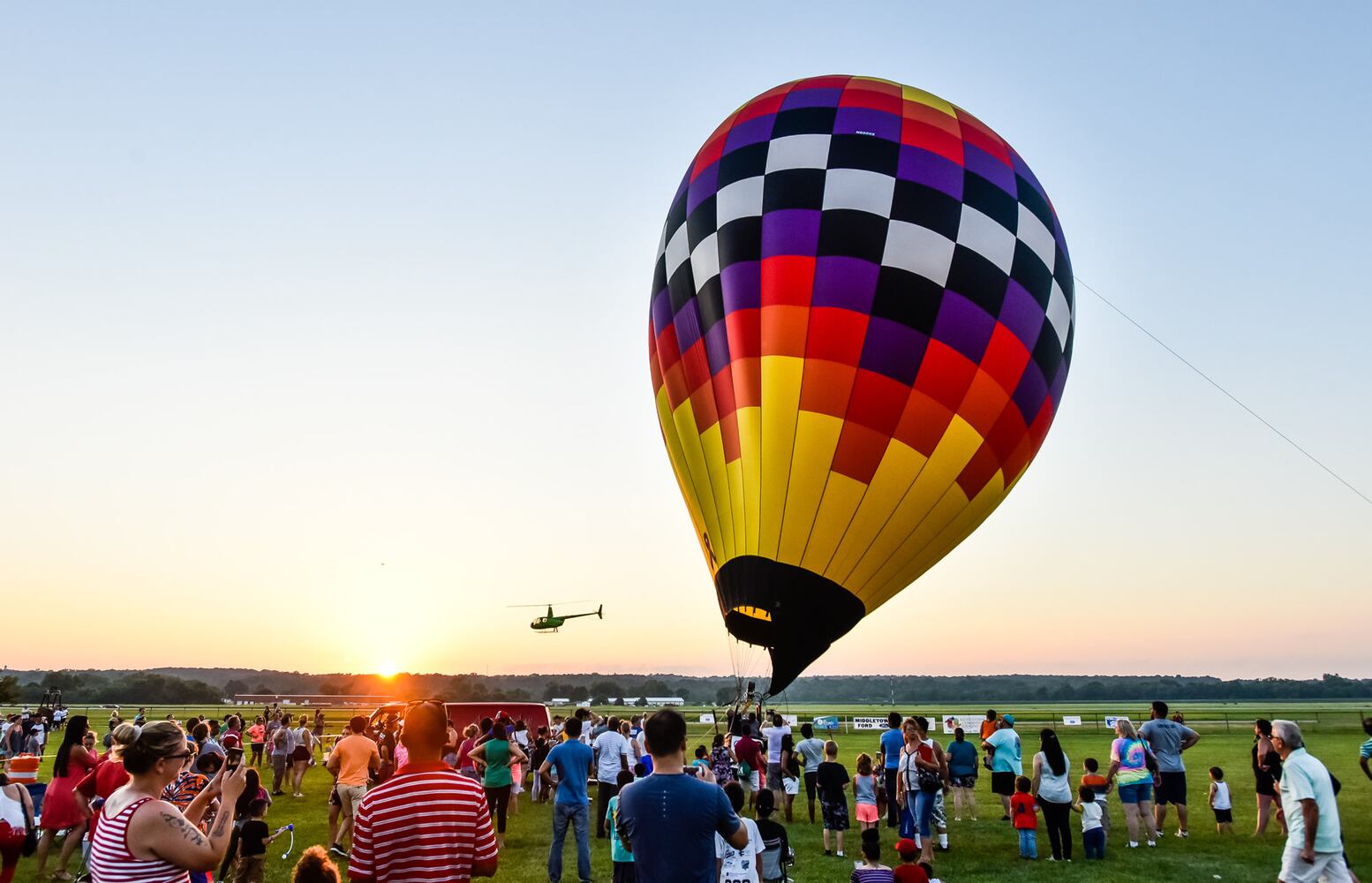 Ohio Challenge balloon glow and fireworks