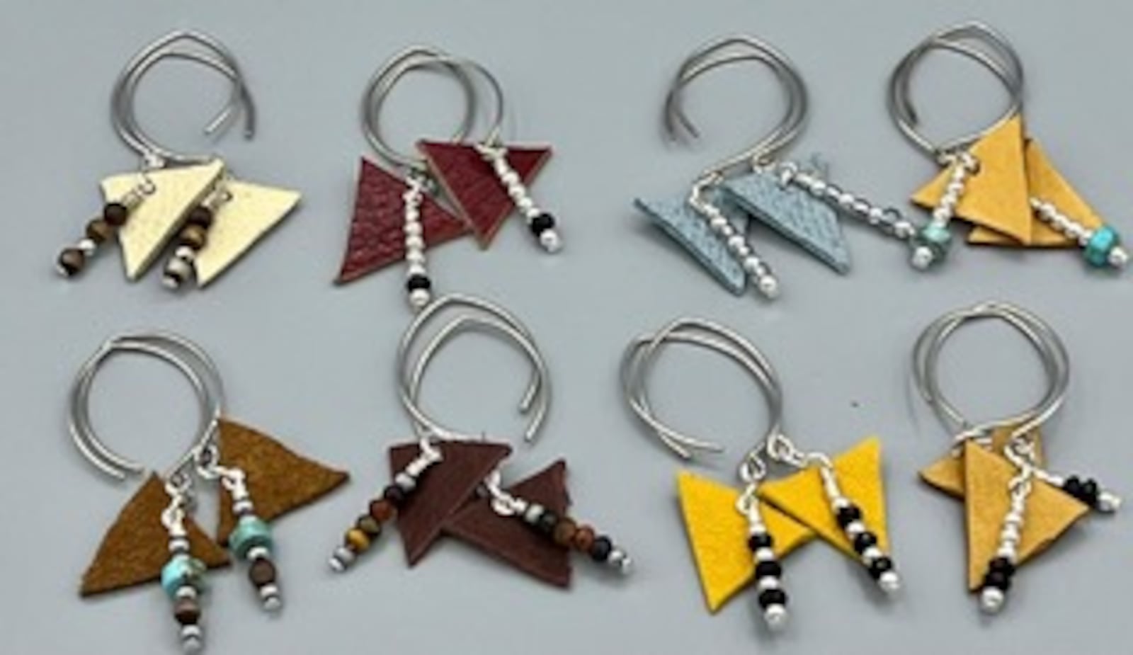 Earrings by JoAnne Vincent, a Dayton-based artist, are at The Contemporary Dayton.