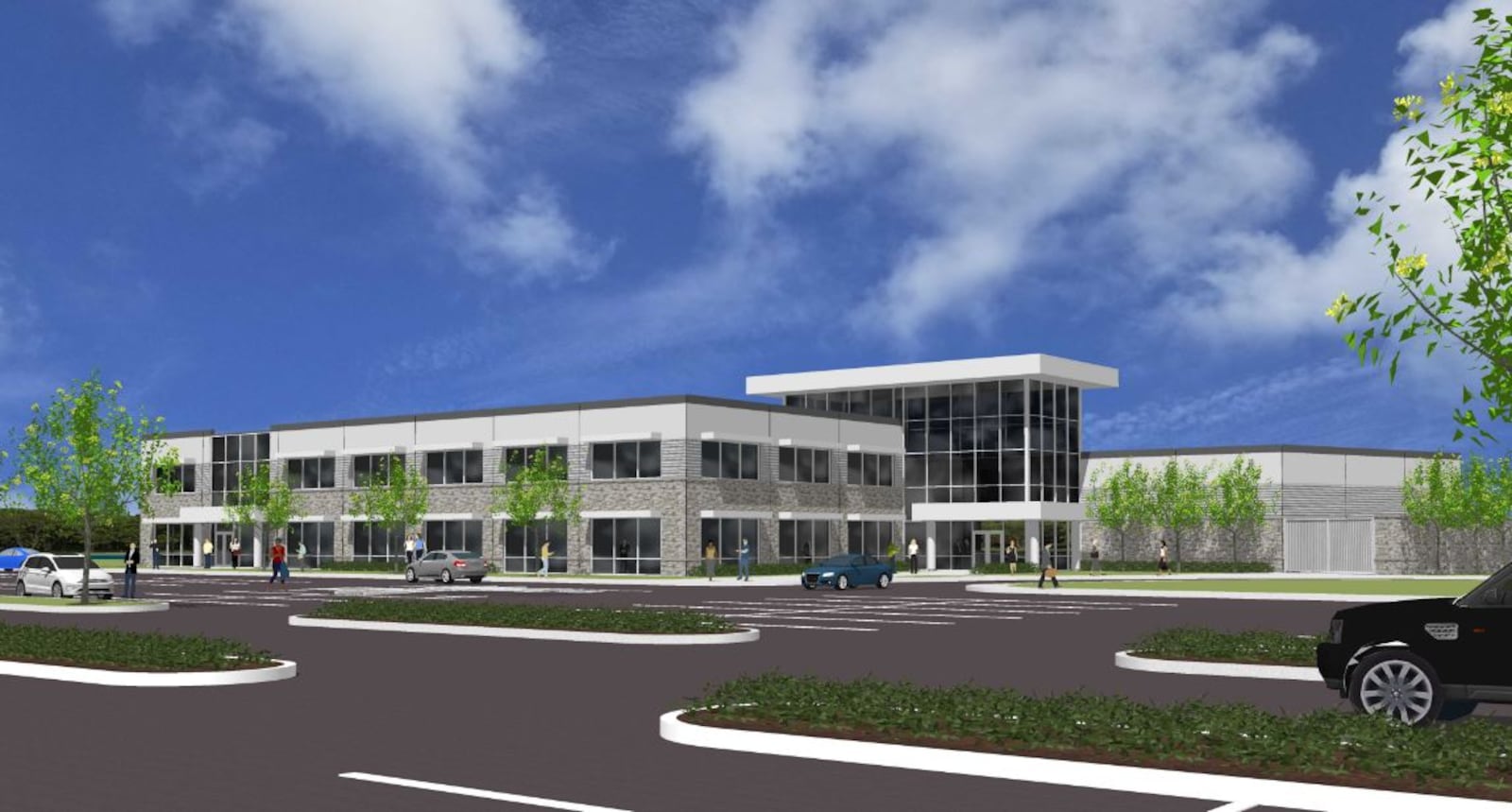 Miami Twp.-based aerospace and defense firm Cornerstone Research Group (CRG) plans to build a 25,763-square-foot building next door to its office and manufacturing facility at 8821 Washington Church Road in Miami Twp. The new facility will offer office space, an atrium and community space. CONTRIBUTED