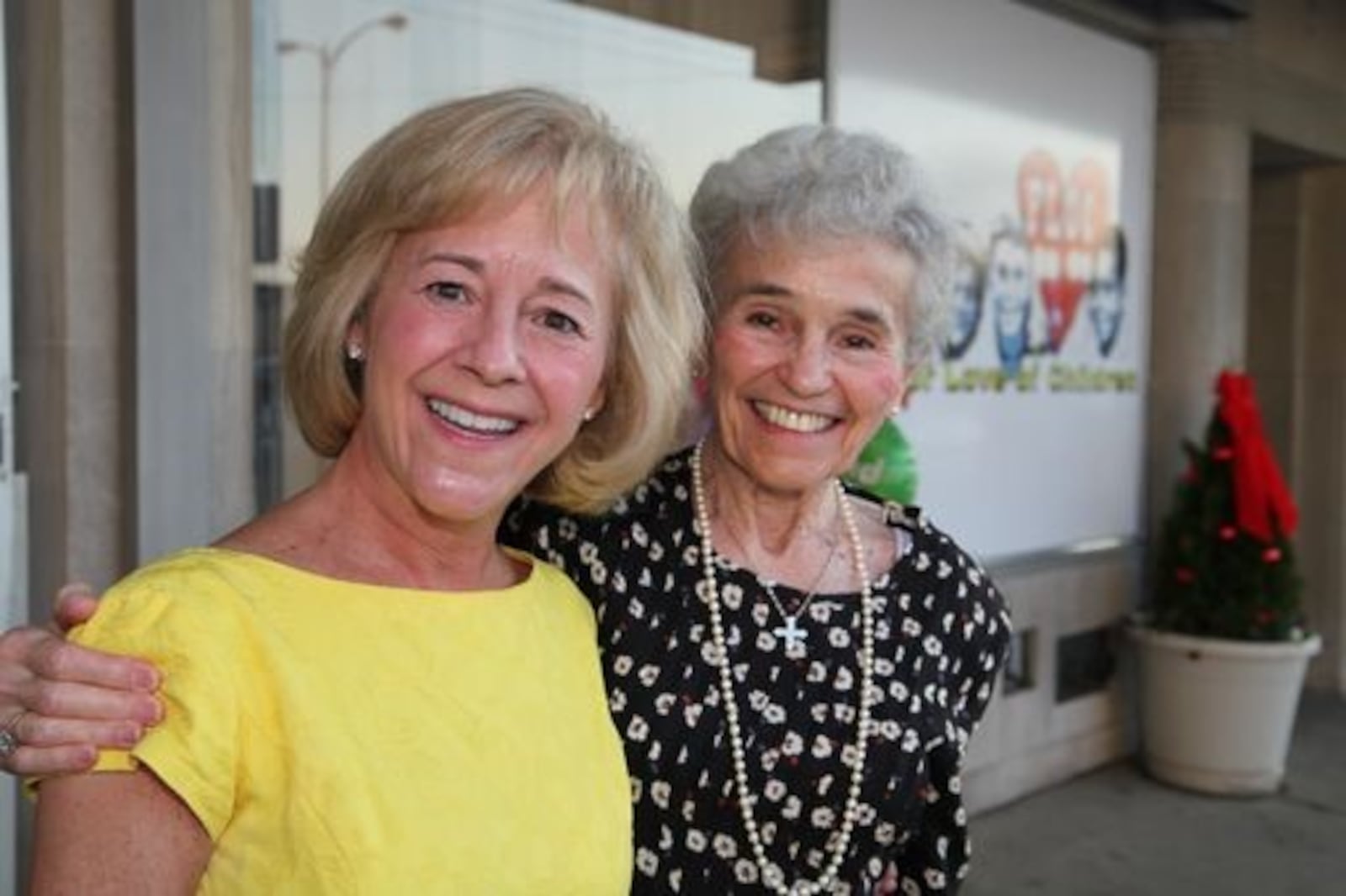 Beth Mann and her mother Betsy Hoobler. FLOC has a skill center named after Hoobler, who is an English professor from Kent State.