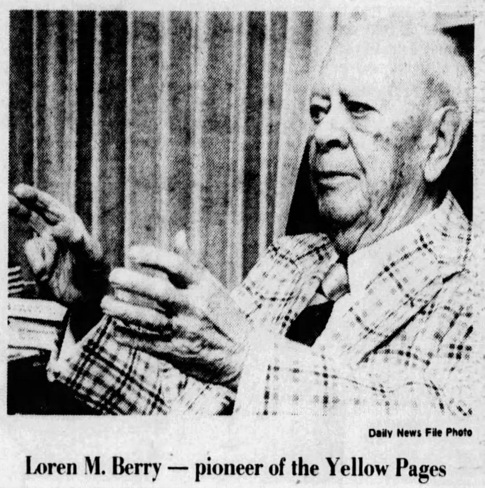 Feb. 11, 1980: Yellow Pages pioneer L.M. Berry dies. DAYTON DAILY NEWS ARCHIVES