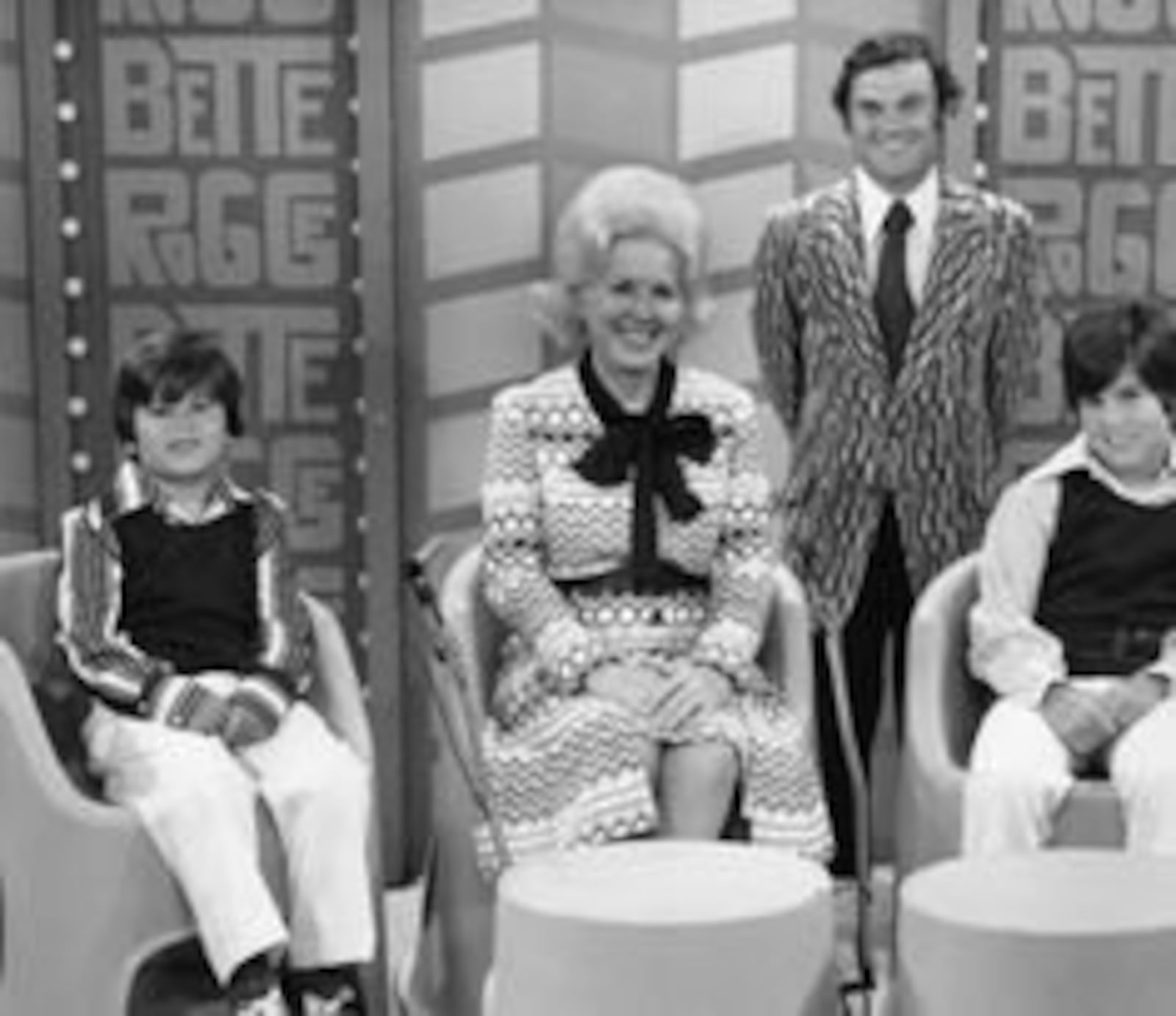 Bette Rogge Morse is featured here on the set of her talk show. Rogge (second from the left) died Tuesday at her Kettering home, according to family members. CONTRIBUTED PHOTO