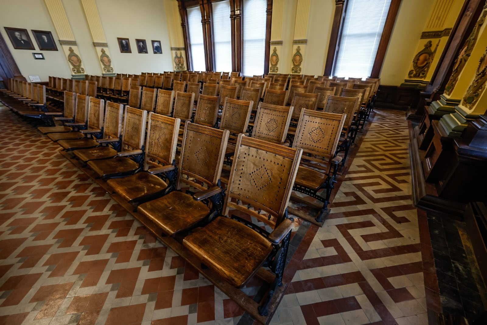 The second and third floors of the Miami County Courthouse are slated for $2.28 million in renovations in the county's capital improvement budget. JIM NOELKER/STAFF