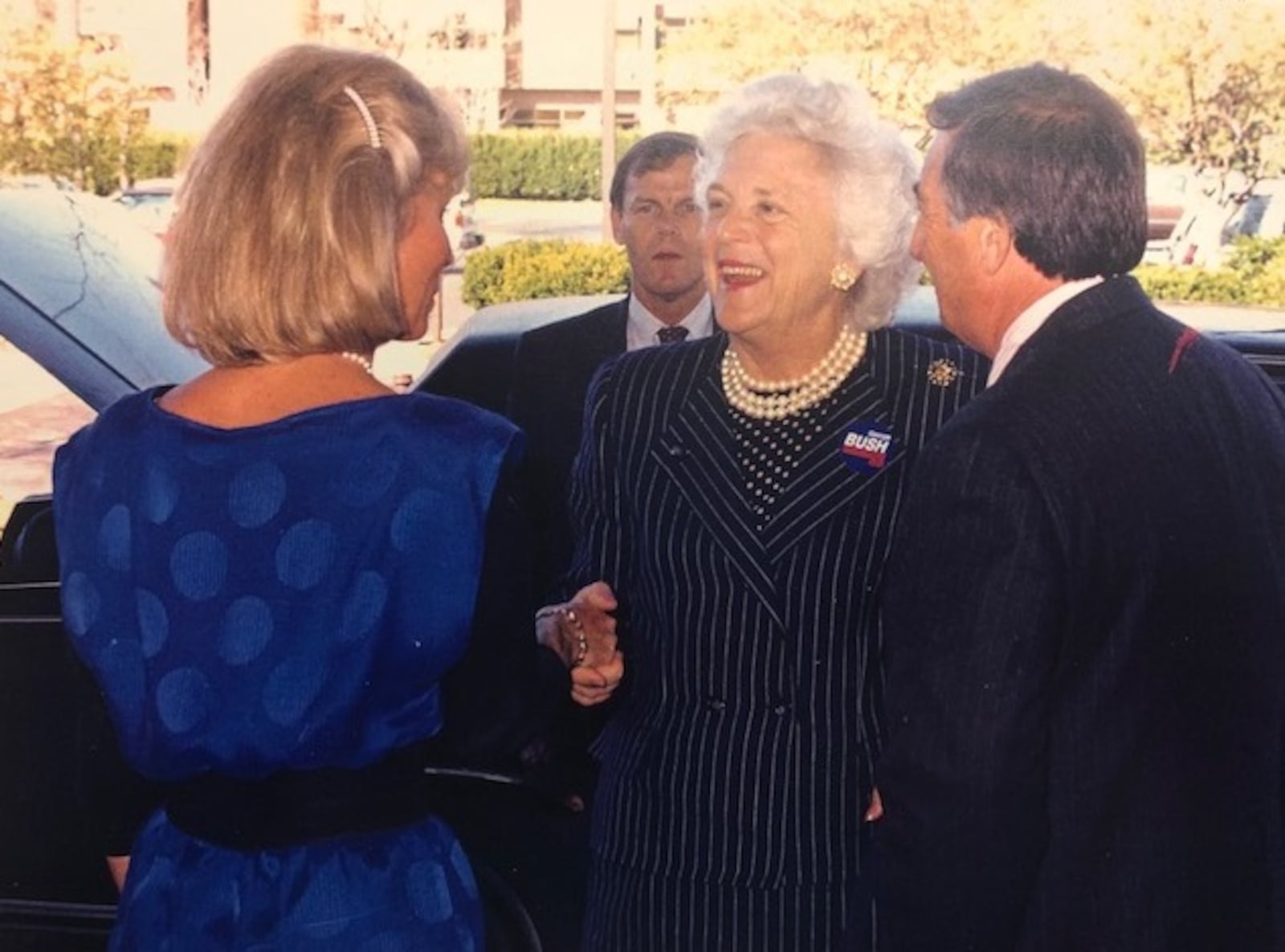 Barbara Bush visits Middletown just before the 1988 election.