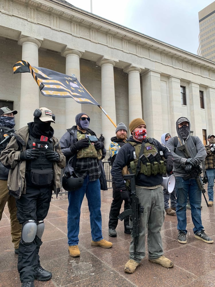 PHOTOS: Protestors gather outside the Ohio statehouse