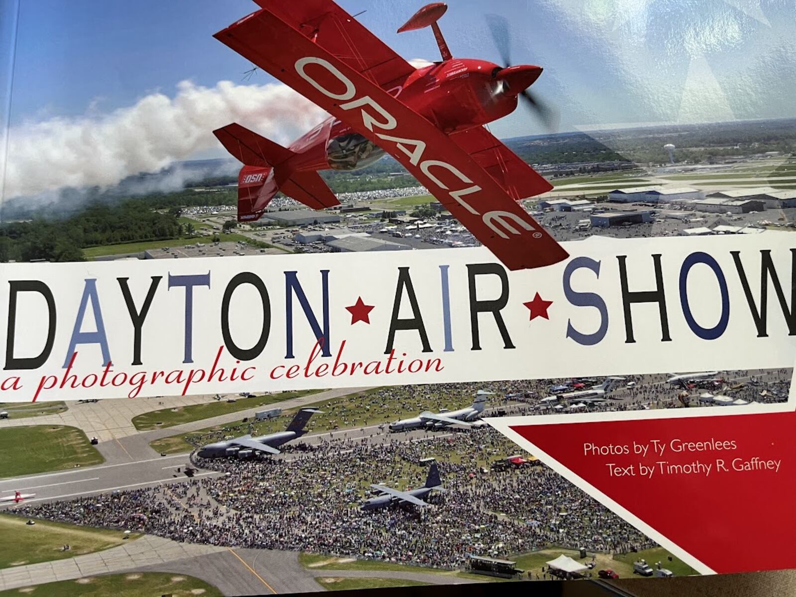 The cover of the 2008 Orange Frazier Press book "Dayton Air Show," by retired Dayton Daily News journalists Ty Greenlees and Timothy Gaffney.