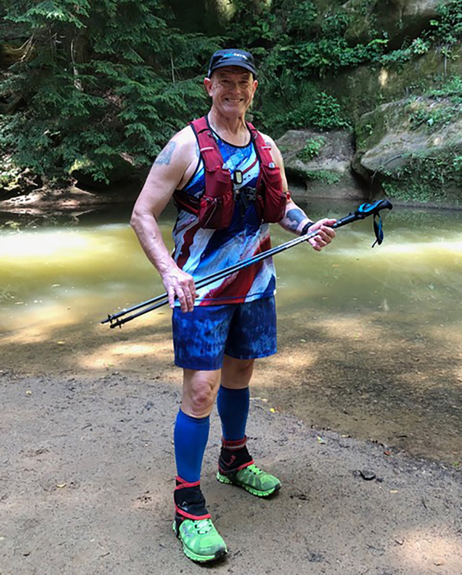 Dan Semsel after running a trail in the Hocking HIlls. CONTRIBUTED