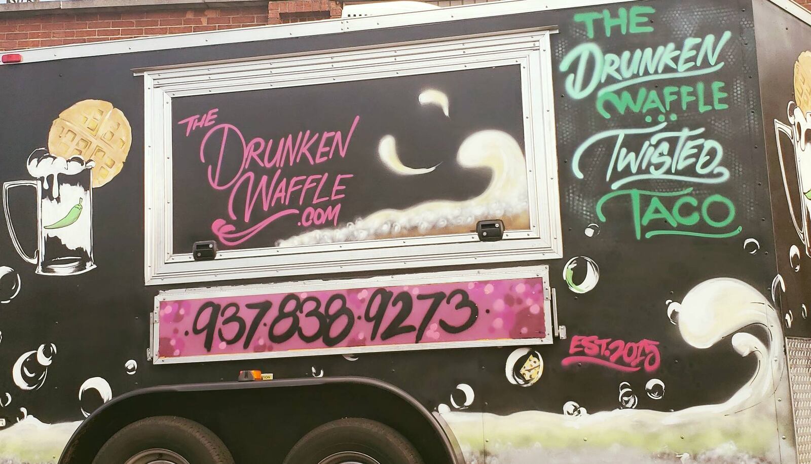 Drunken Waffle Twisted Taco's waffles will be served inside Dayton's Toxic Brew Co. Thursdays, Fridays and Saturdays beginning Jan. 24, 2019. CONTRIBUTED