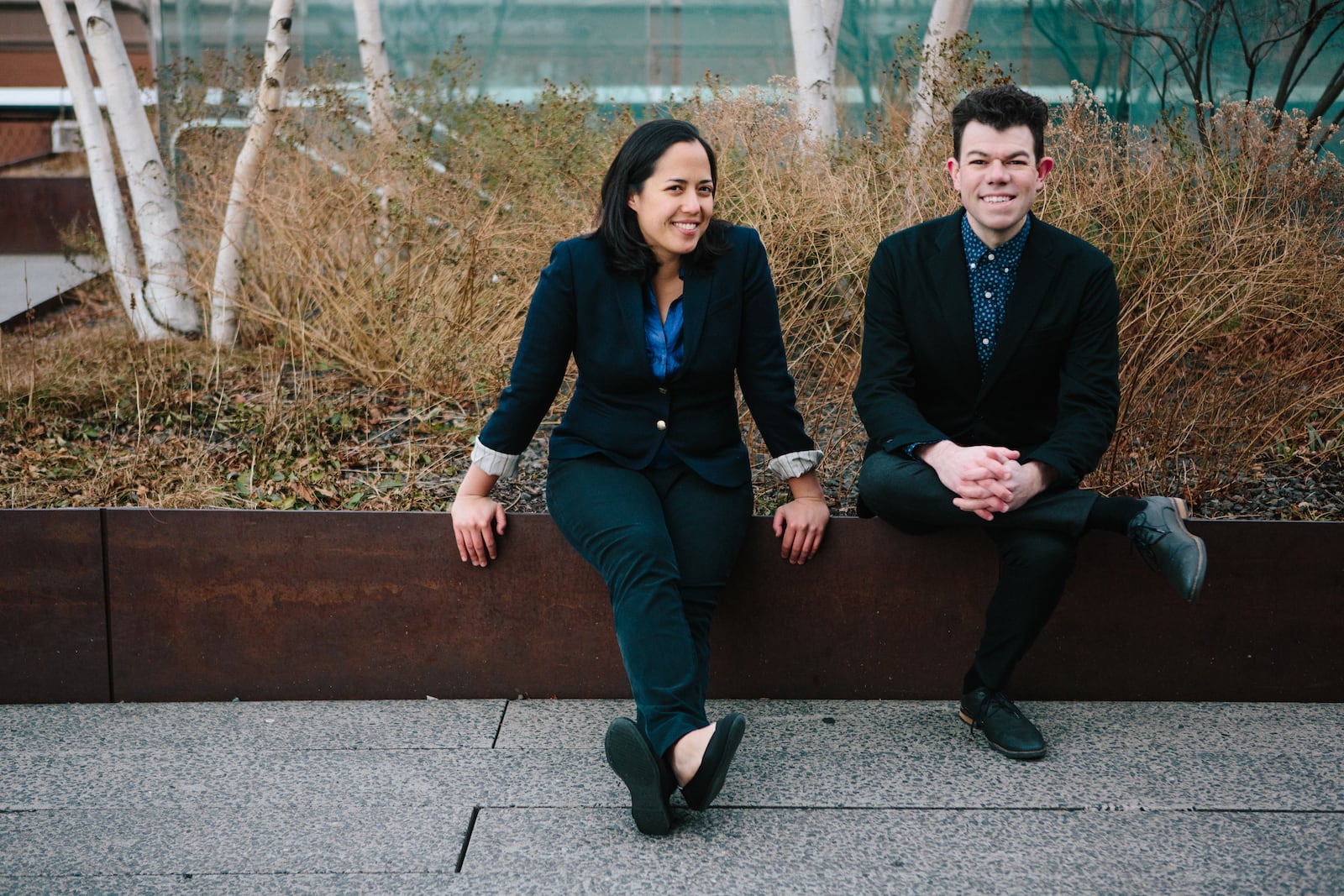 New Morse Code, the cello and percussion duo of Hannah Collins (left) and Michael Compitello, performs pieces by Christopher Stark, Andy Akiho and Viet Coung in the University of Dayton’s Sears Recital Hall on Wednesday, April 6.