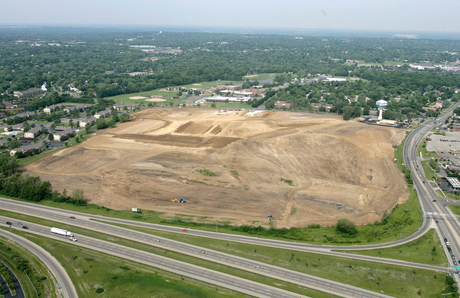 6-1-05 -- Aerial view of The Greene development on Indian Ripple Rd. at I-675,construction began in 2005. Photo by Ty Greenlees/Newschopper 7