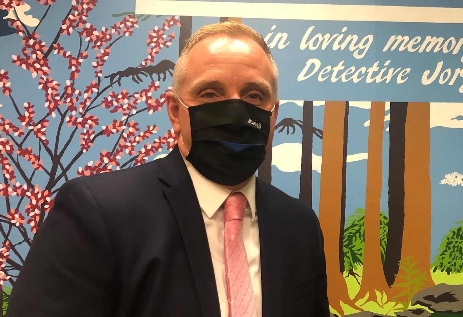 Dayton police Major Brian Johns inside the new Family Justice Center, which serves victims of domestic and intimate partner violence. CORNELIUS FROLIK / STAFF