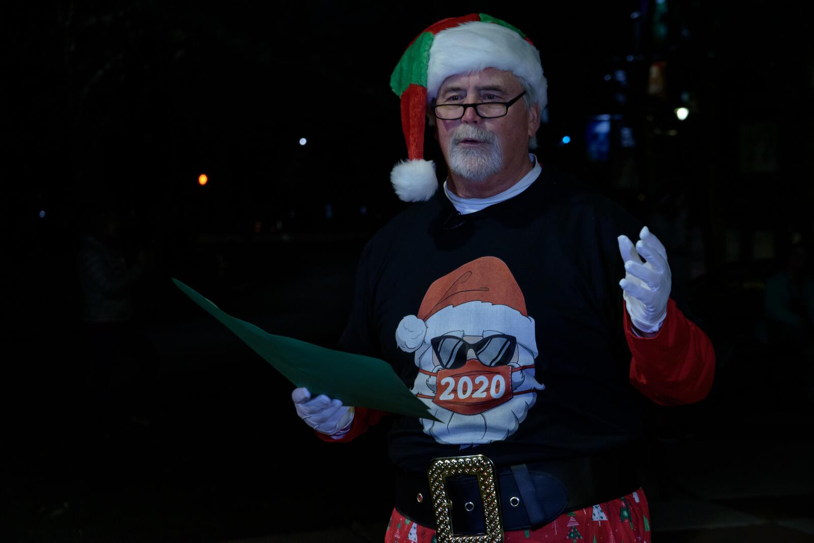 Kettering Mayor Don Patterson didn't take himself too seriously to have fun at events like the city's annual Christmas tree lighting event. TOM GILLIAM/CONTRIBUTING PHOTOGRAPHER