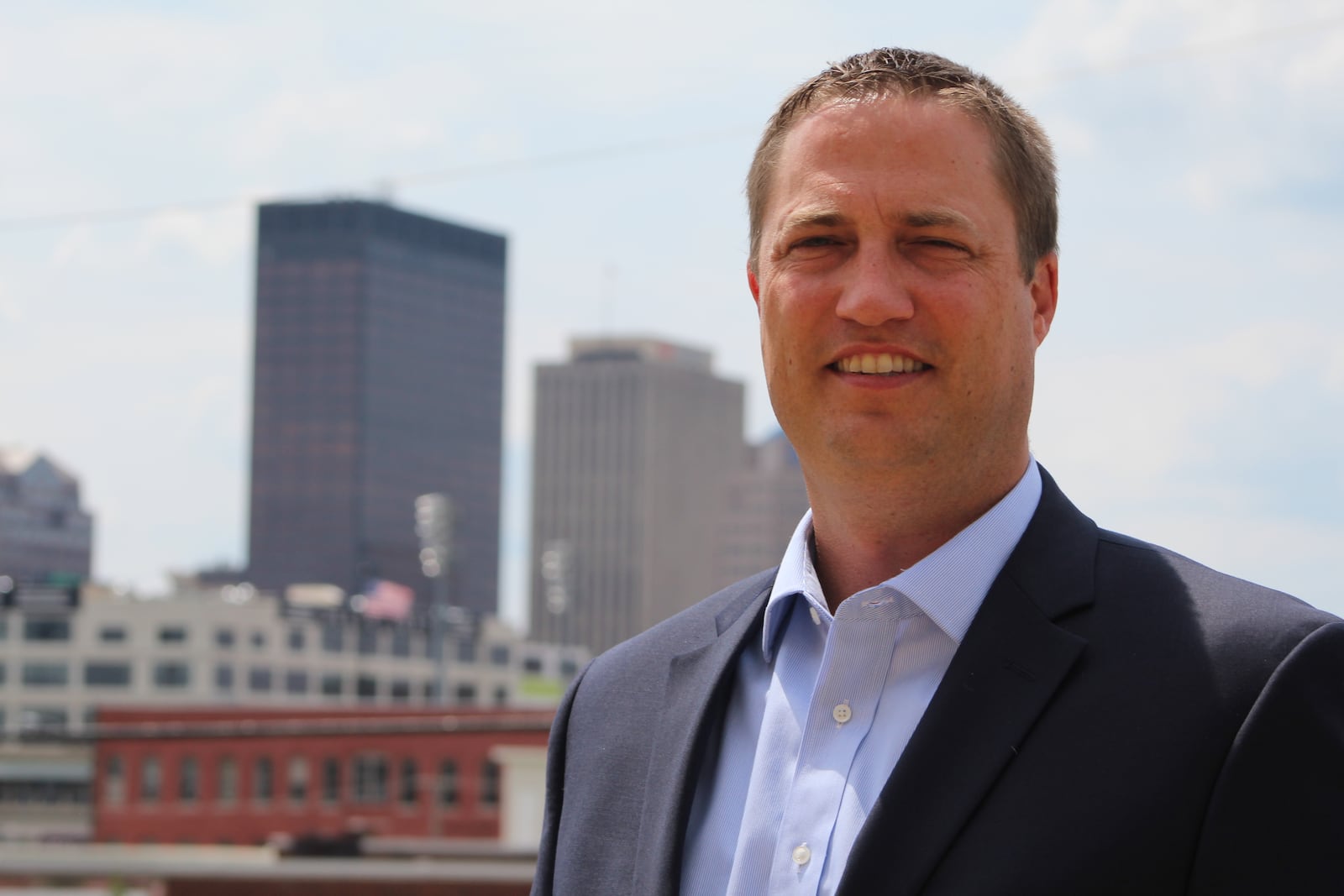 Brian Heitkamp, CityWide’s president and CEO, is taking a new role in April 2022 as CEO of onMain: Dayton's Imagination District and the University of Dayton's assistant vice president for real estate management. CORNELIUS FROLIK / STAFF FILE