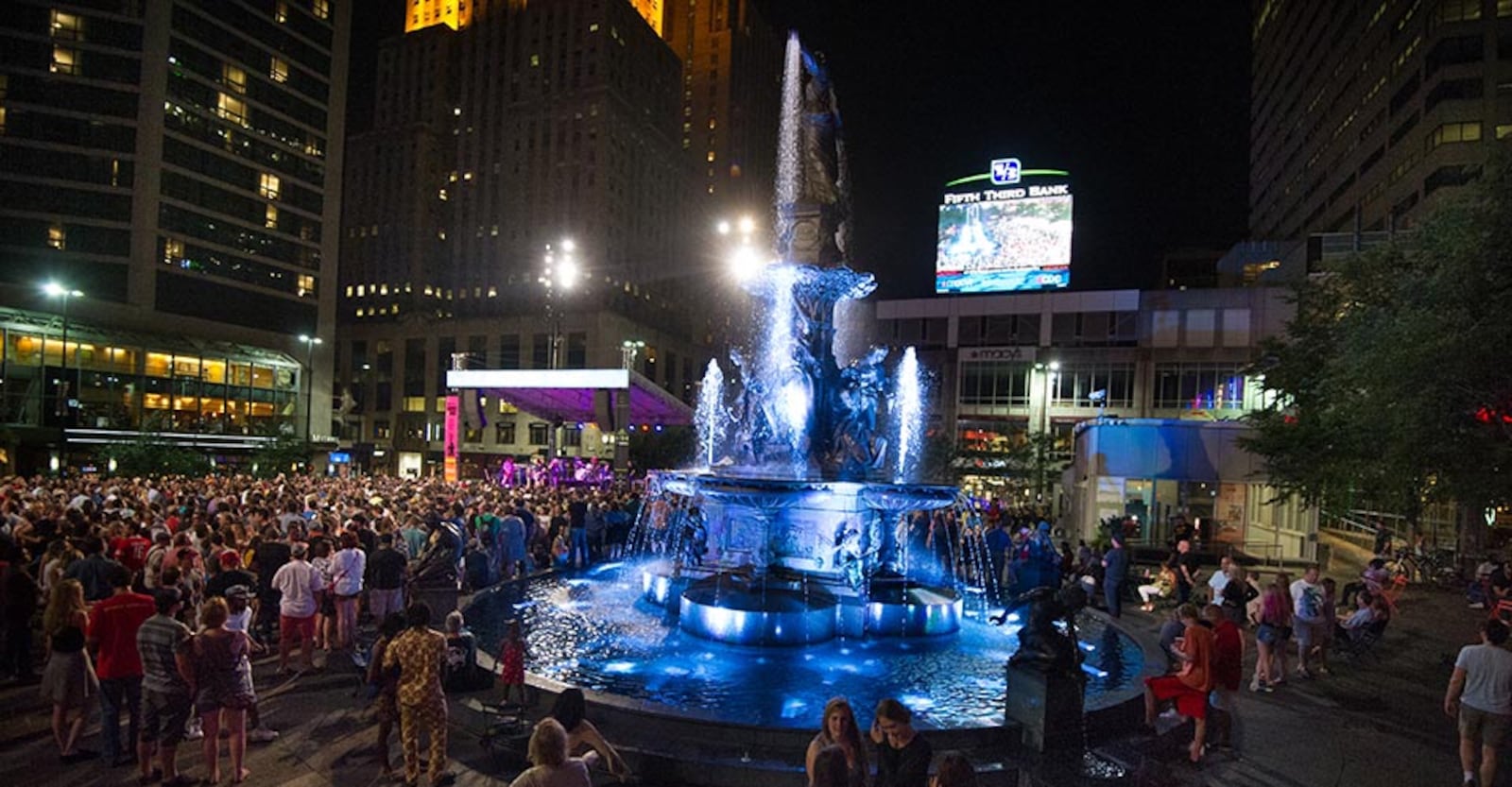 Fountain Square in Cincinnati. CONTRIBUTED