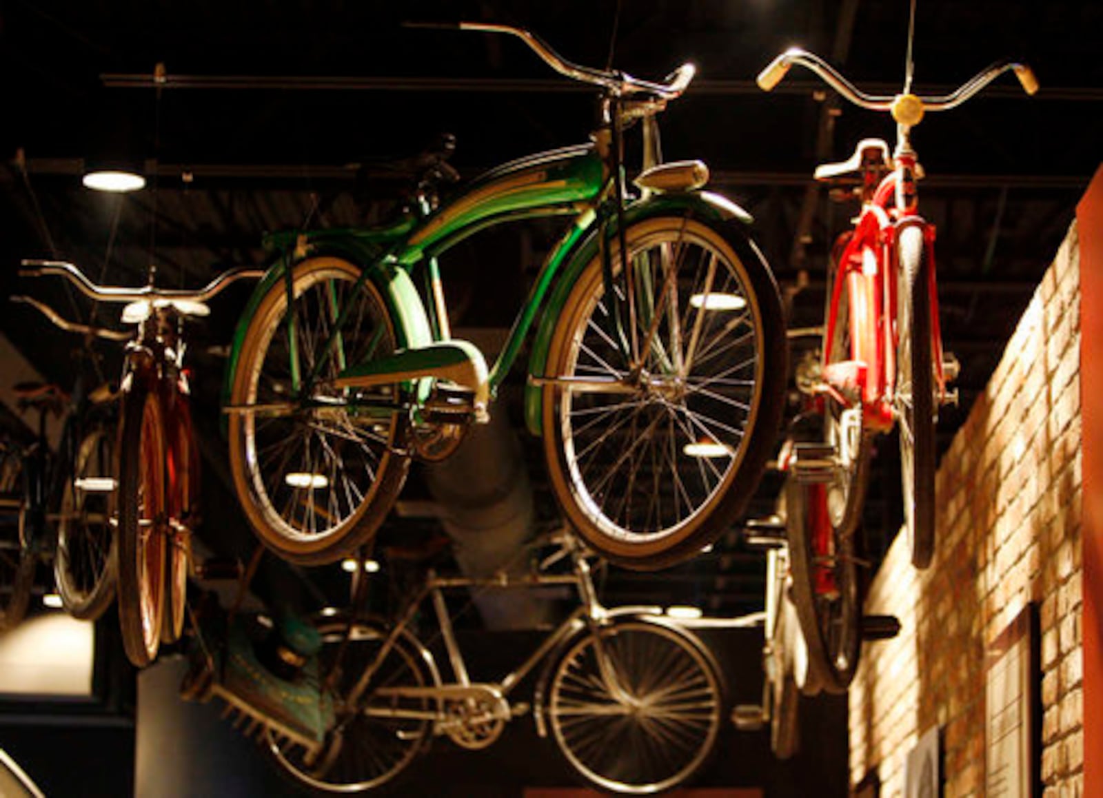 The new Heritage Center of Dayton Manufacturing and Entrepreneurship at Carillon Park holds exhibits that include these Huffy bicycles.