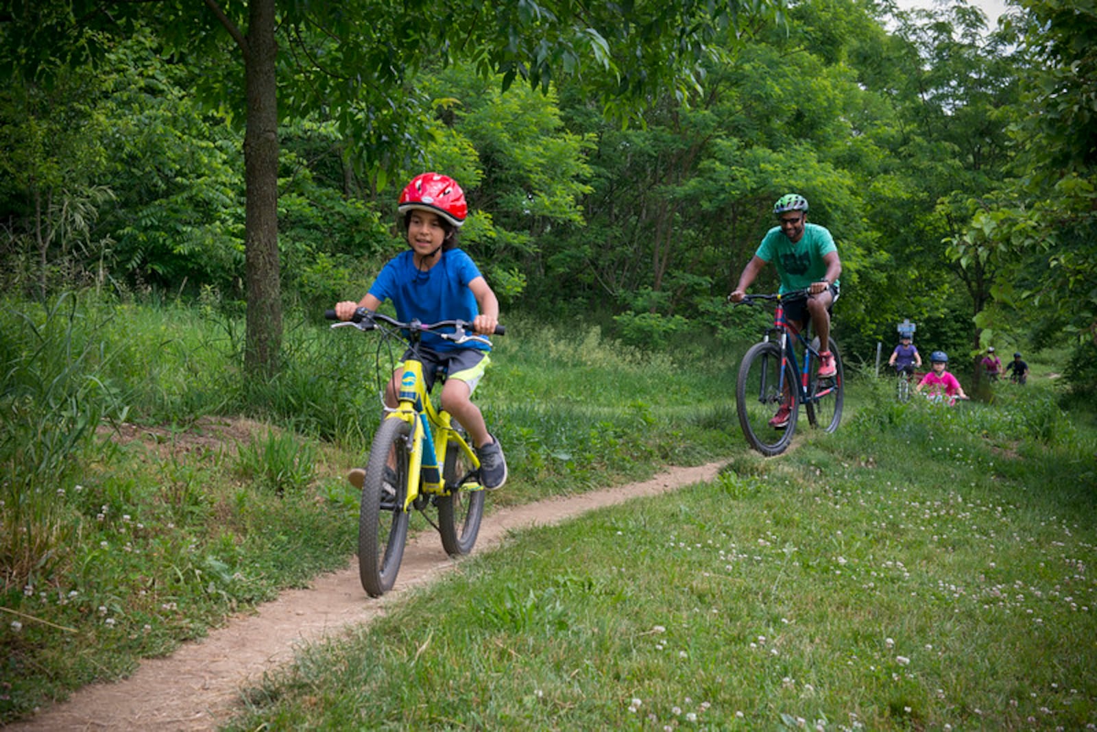 The MetroParks Mountain Biking Area (MoMBA) offers a fun, family-friendly fitness option - CONTRIBUTED