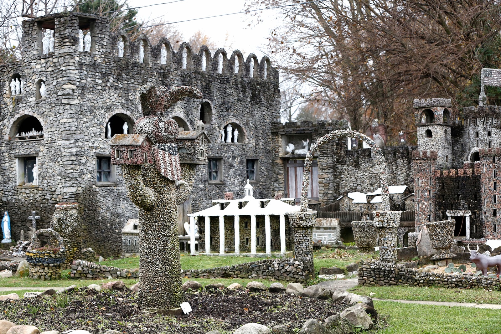 The Hartman Rock Garden, a folk art treasure located in Springfield, was built by Harry George "Ben" Hartman between 1932 and 1944.   LISA POWELL / STAFF