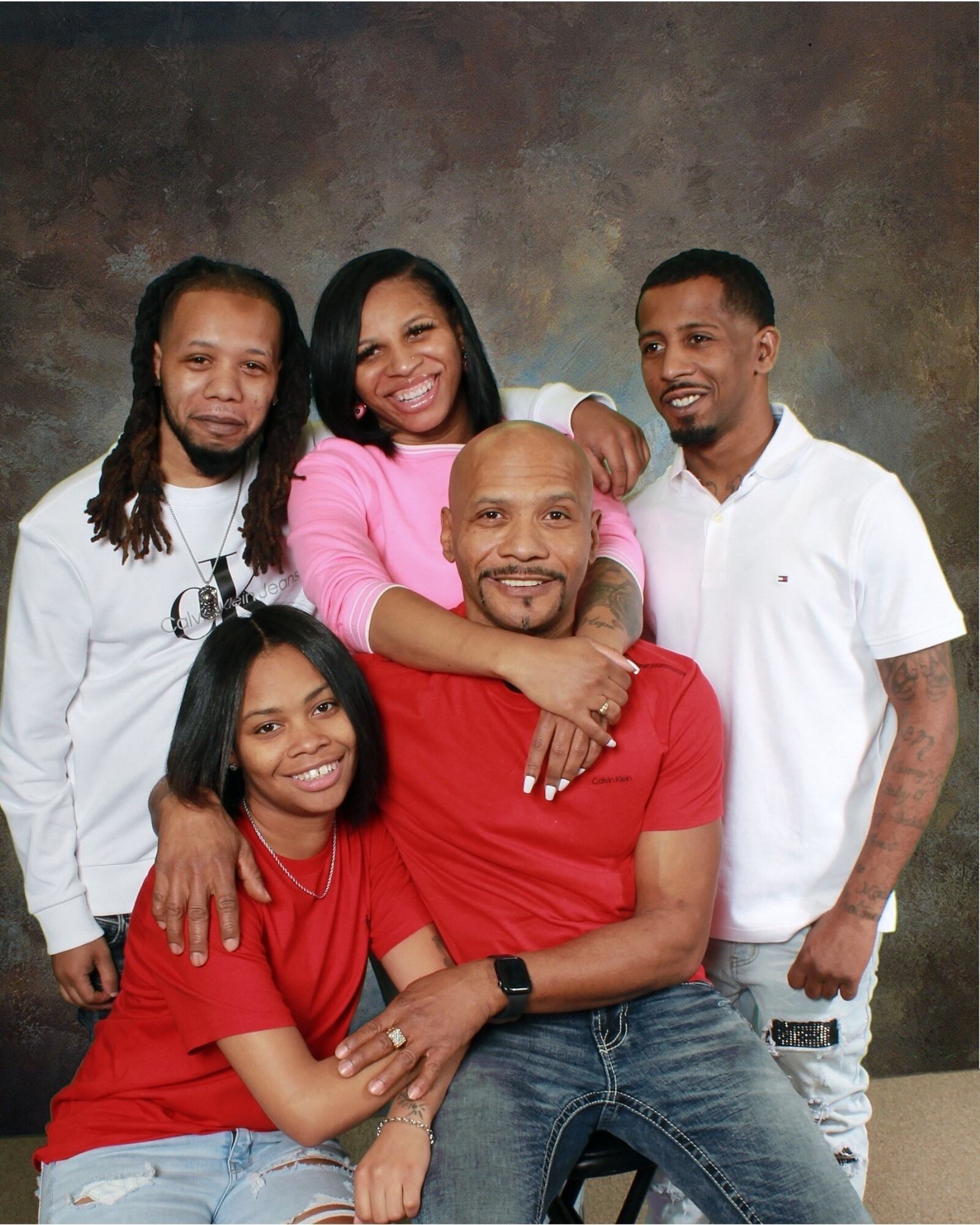 Robert Blackstone with his four children, Bobby, Robin, Quincy and Shataria. CONTRIBUTED