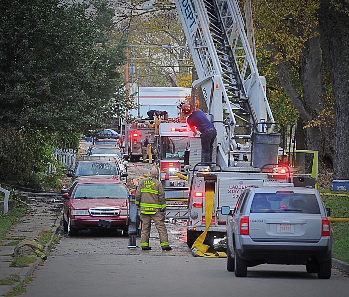 PHOTOS: Fire destroys Dayton home