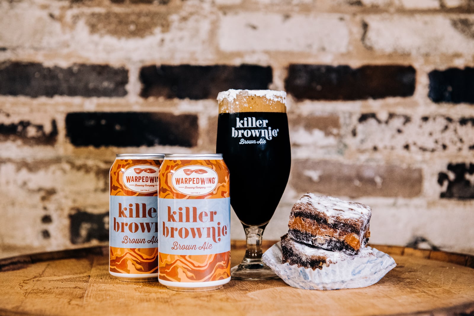 Warped Wing Brewing Company is collaborating with the Killer Brownie Company — owned and operated by the same family as Dorothy Lane Market — for a “Killer Brownie Brown Ale.”