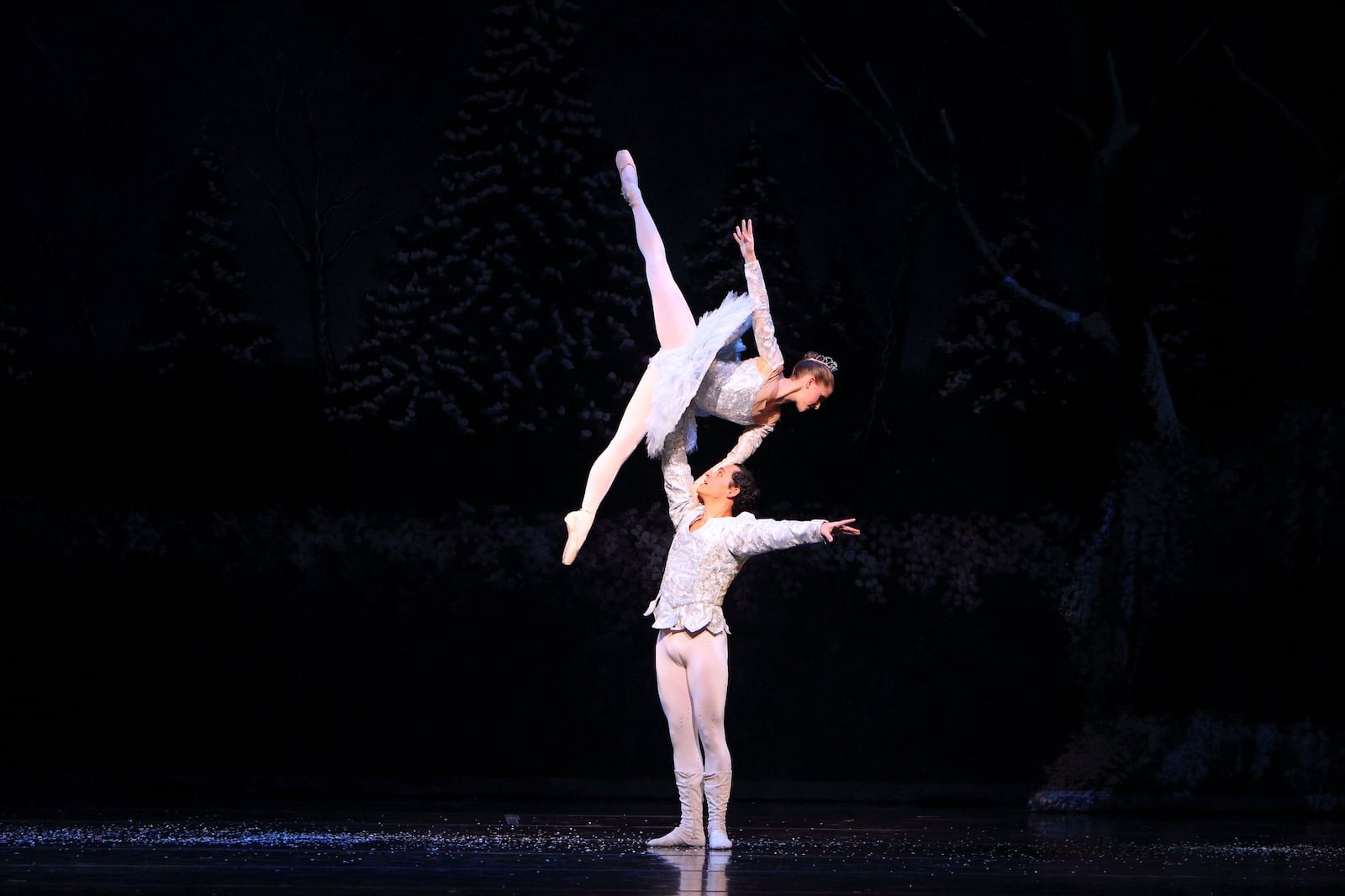 Dayton Ballet artistic director Karen Russo Burke says that a lot of lifting relies on lower body and leg strength. Here, Evan Pitts lifts Abby Phillips. CONTRIBUTED