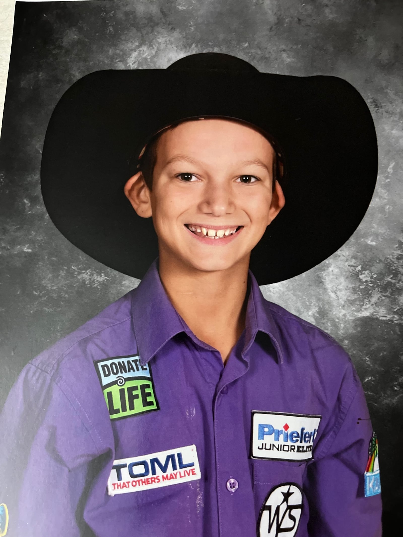 Colton Hays wore his cowboy hat for  his school picture last year as a Celina Elementary fourth grader. CONTRIBUTED