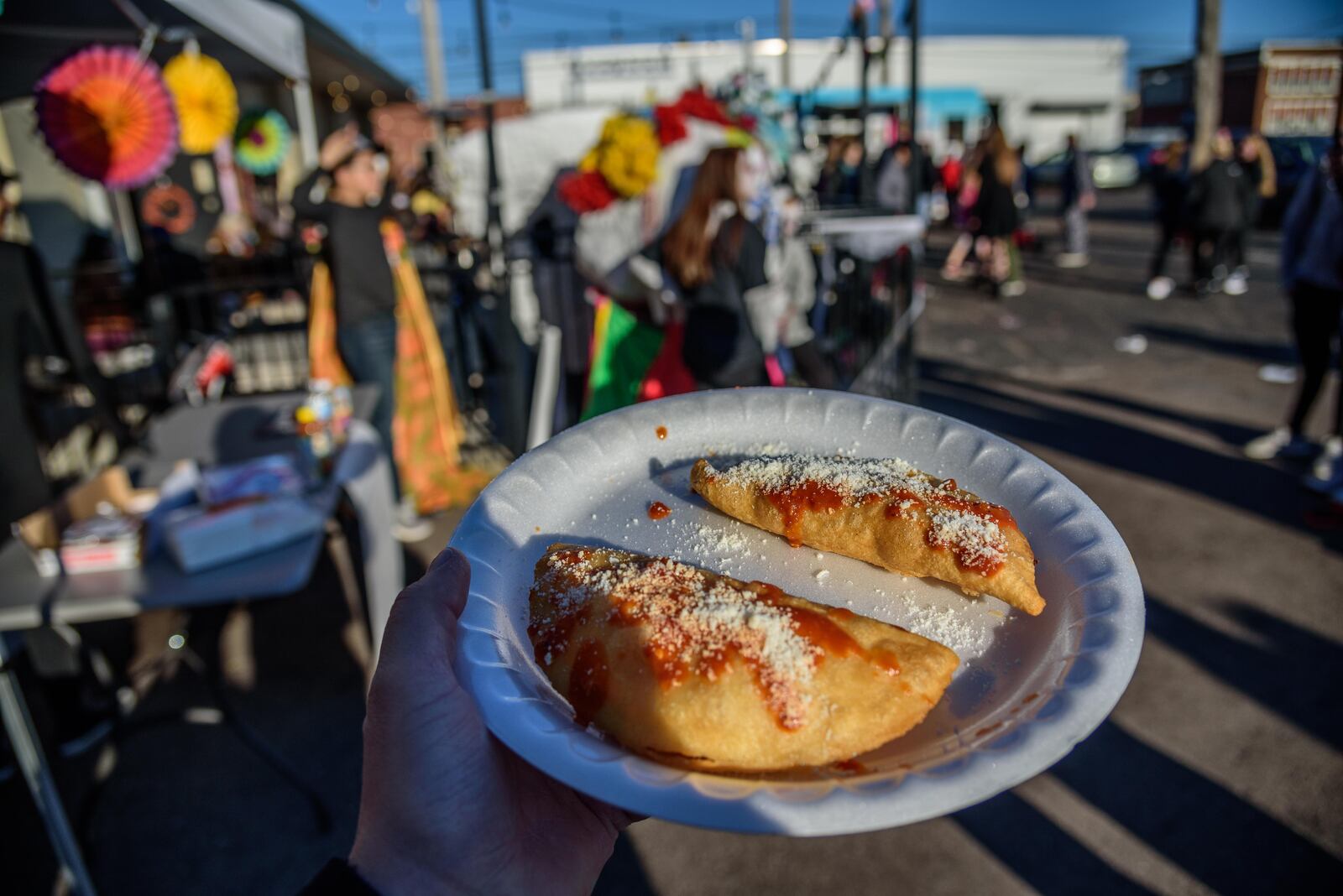 Dia De Muertos or Day of the Dead was celebrated in Dayton over the weekend on Sunday, Oct. 21 with a parade and celebration that included Day of the Dead alters, food, sugar skulls, music, traditional dance and more. TOM GILLIAM / CONTRIBUTING PHOTOGRAPHER